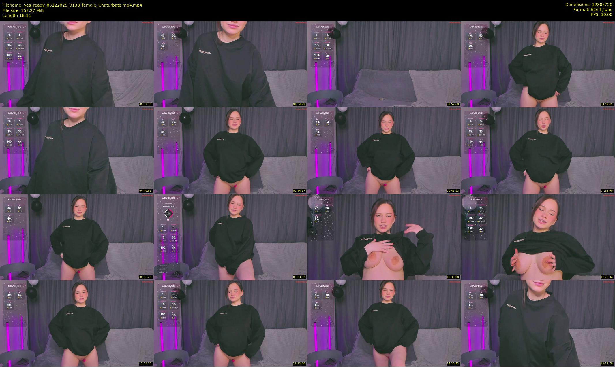 yes_ready — 17 minute Chaturbate female cam show recording, 720p, Dec 5, 2025