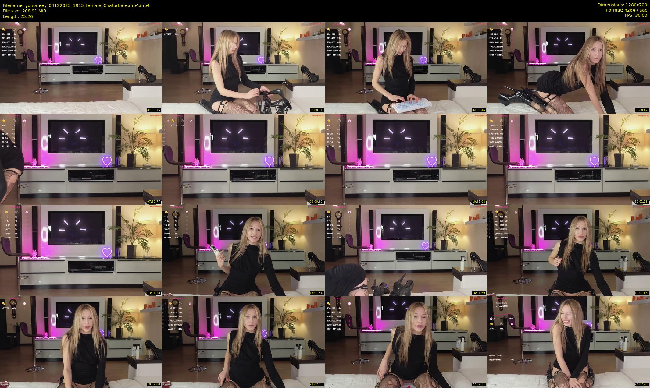 yononeey — 26 minute Chaturbate female cam show recording, 720p, Dec 4, 2025
