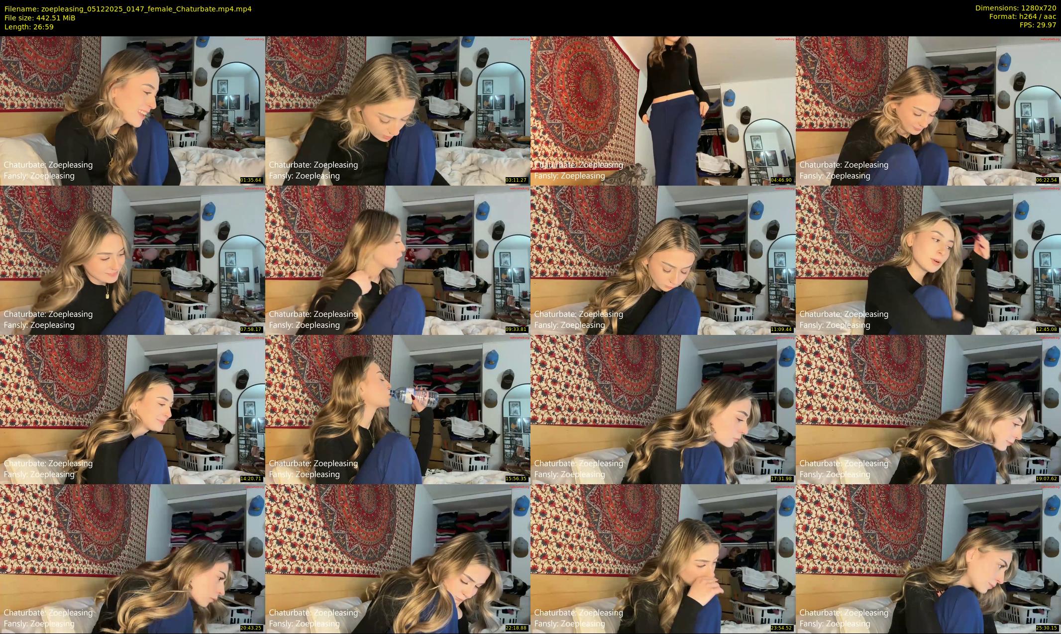 zoepleasing — 27 minute Chaturbate female cam show recording, 720p, Dec 5, 2025