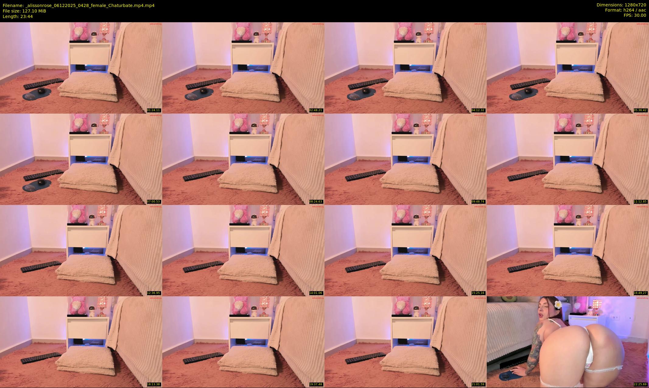 _alissonrose — 24 minute Chaturbate female cam show recording, 720p, Dec 6, 2025