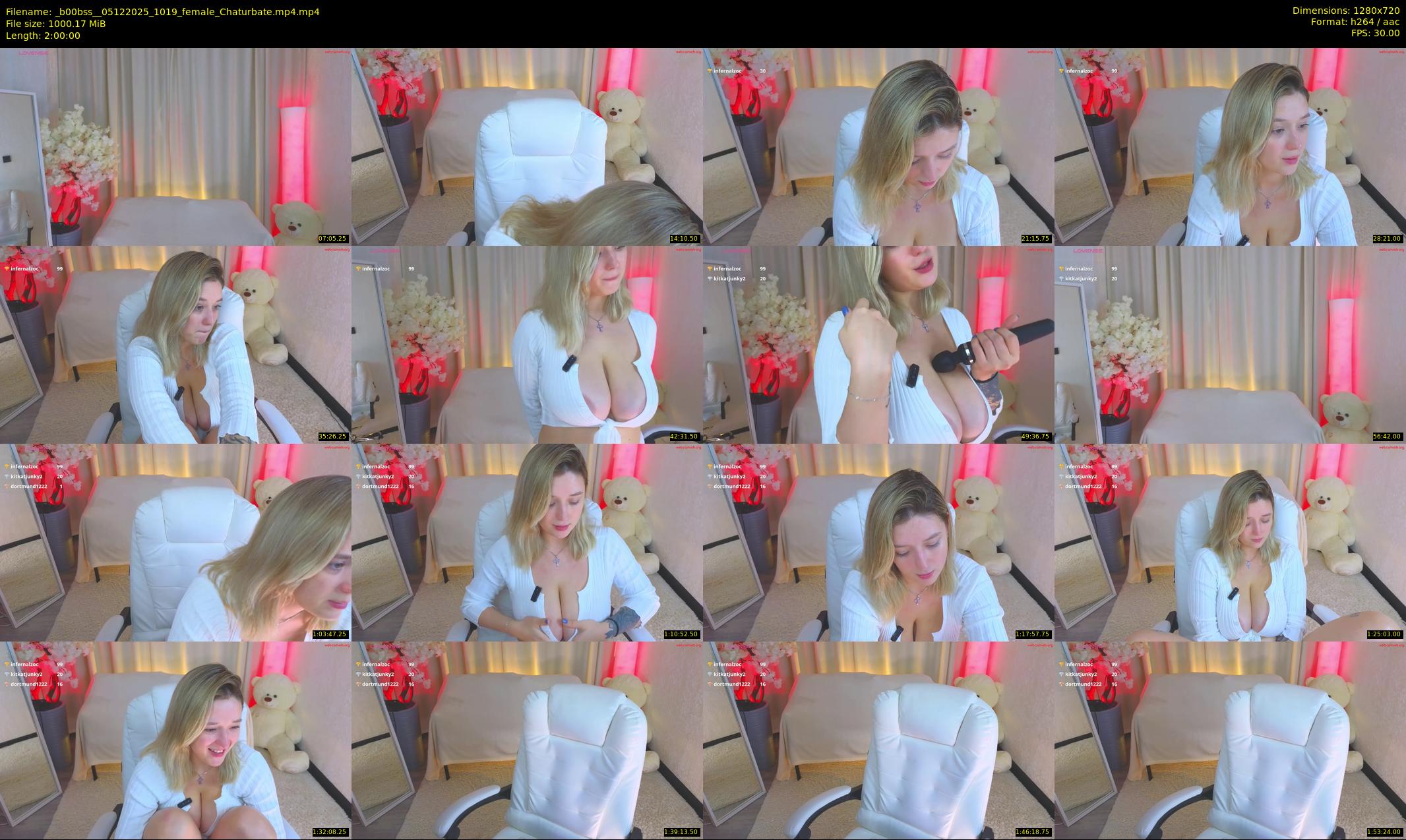 _b00bss_ — 120 minute Chaturbate female cam show recording, 720p, Dec 5, 2025