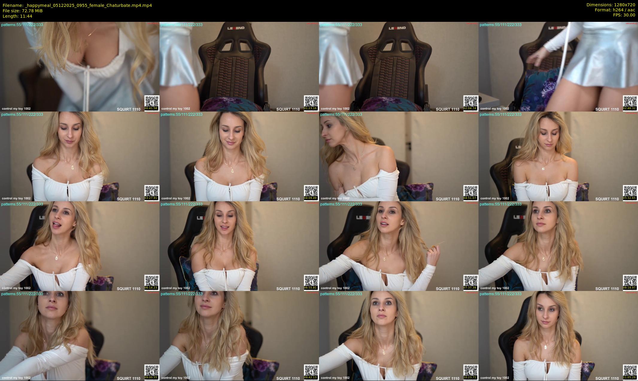 _happymeal — 12 minute Chaturbate female cam show recording, 720p, Dec 5, 2025
