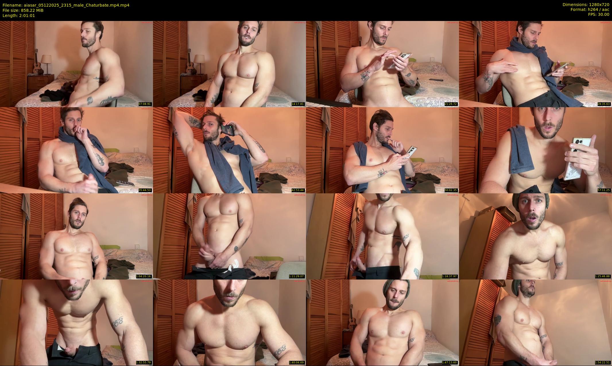 aiasar — 122 minute Chaturbate male cam show recording, 720p, Dec 5, 2025