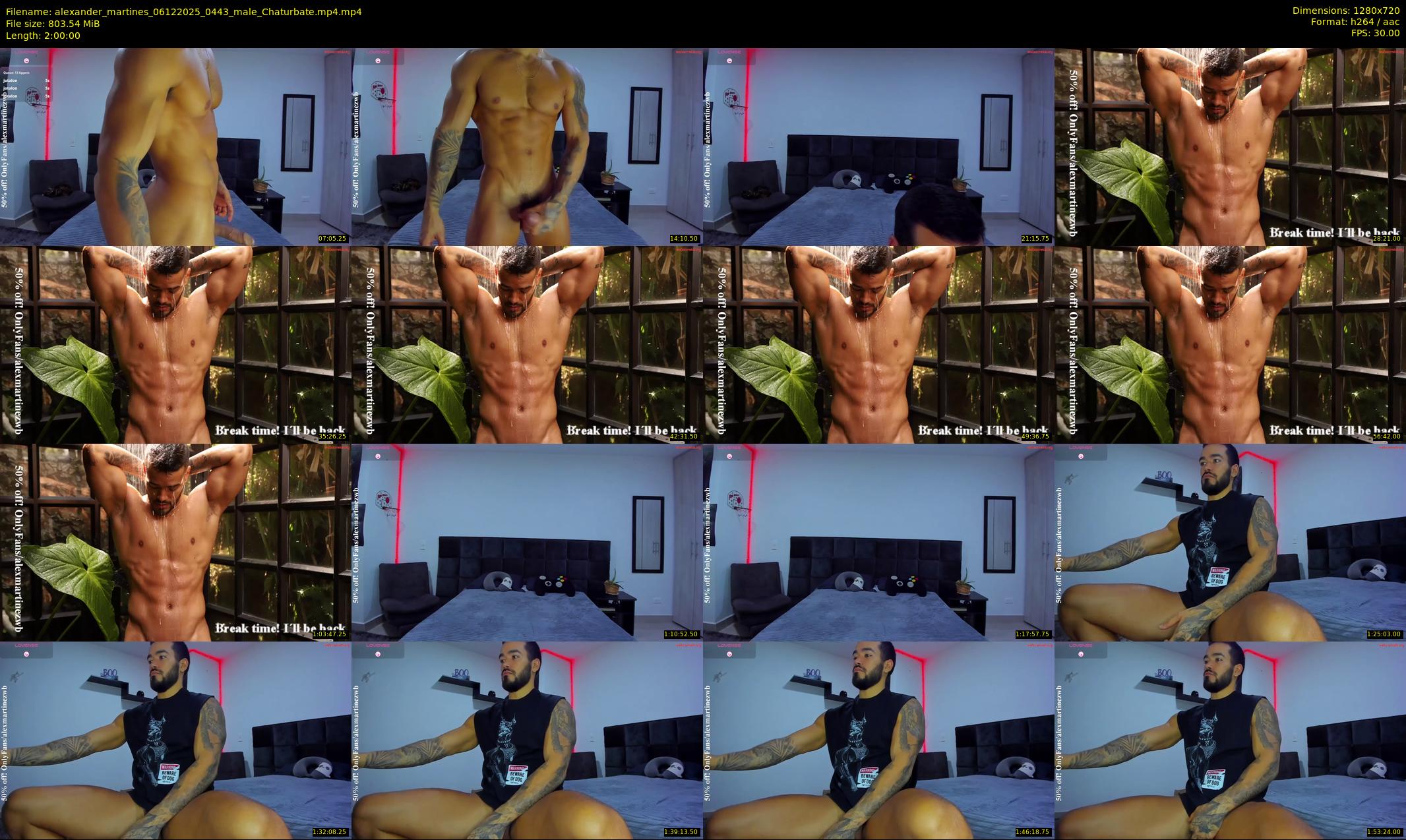 alexander_martines — 120 minute Chaturbate male cam show recording, 720p, Dec 6, 2025