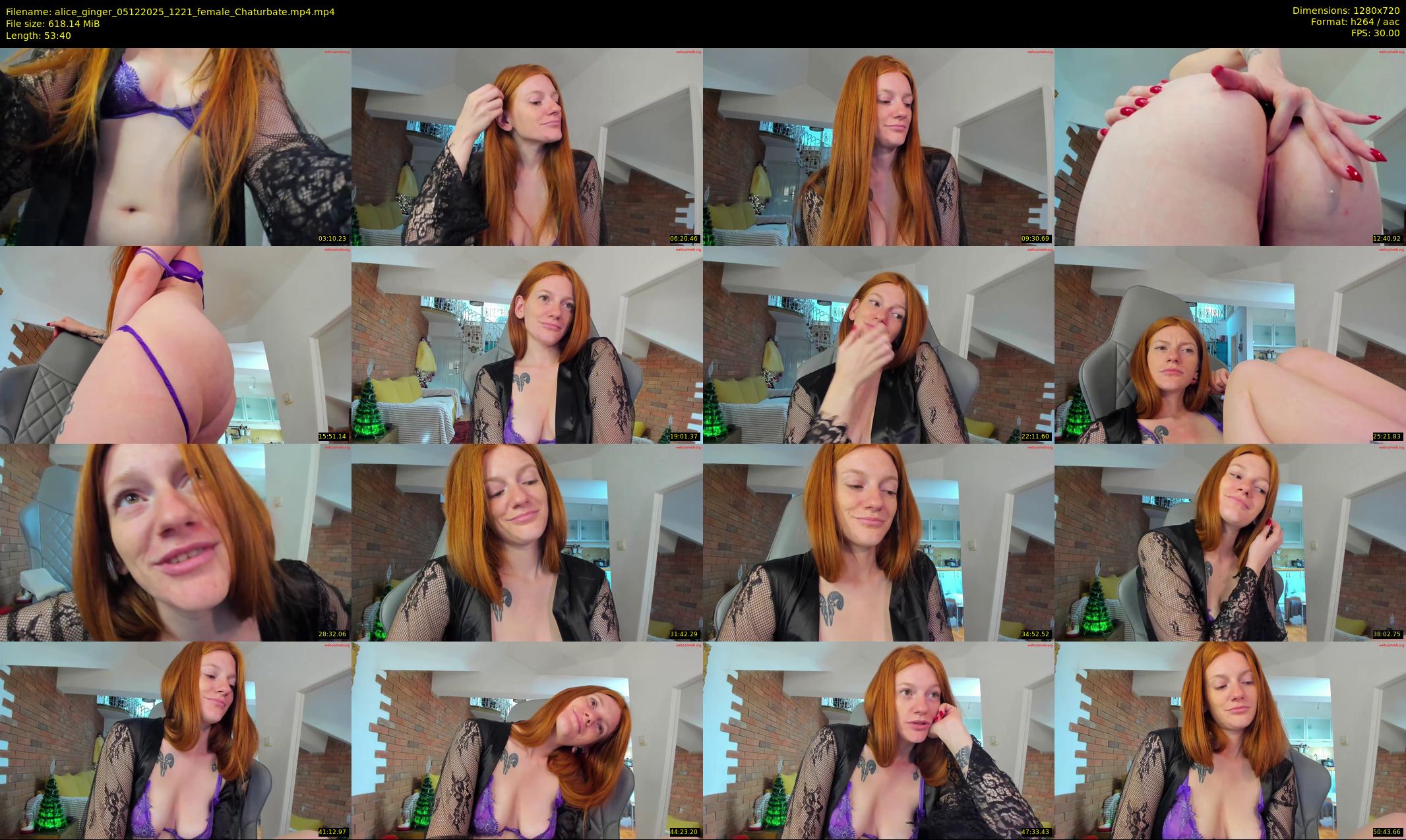 alice_ginger — 54 minute Chaturbate female cam show recording, 720p, Dec 5, 2025