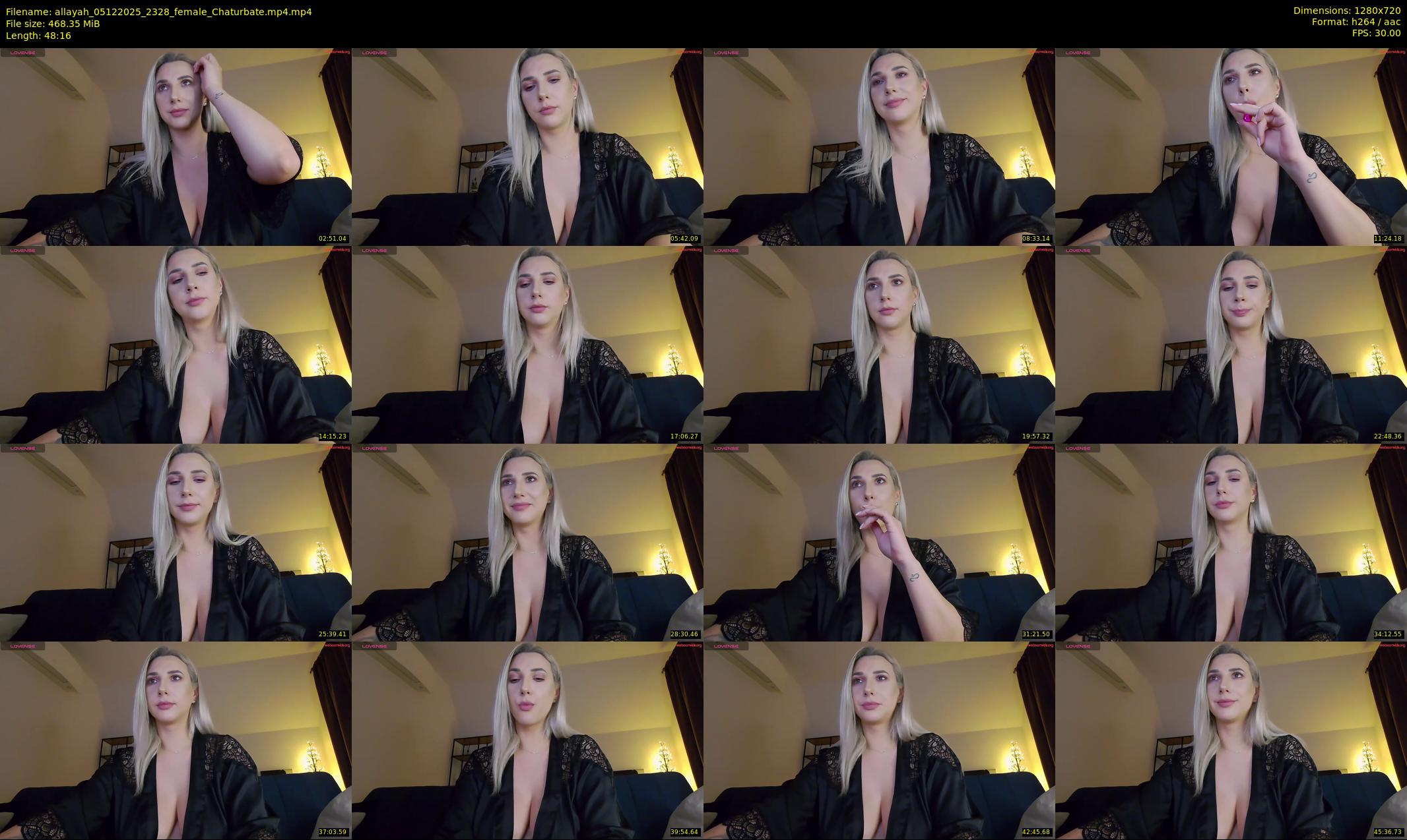 allayah — 49 minute Chaturbate female cam show recording, 720p, Dec 5, 2025