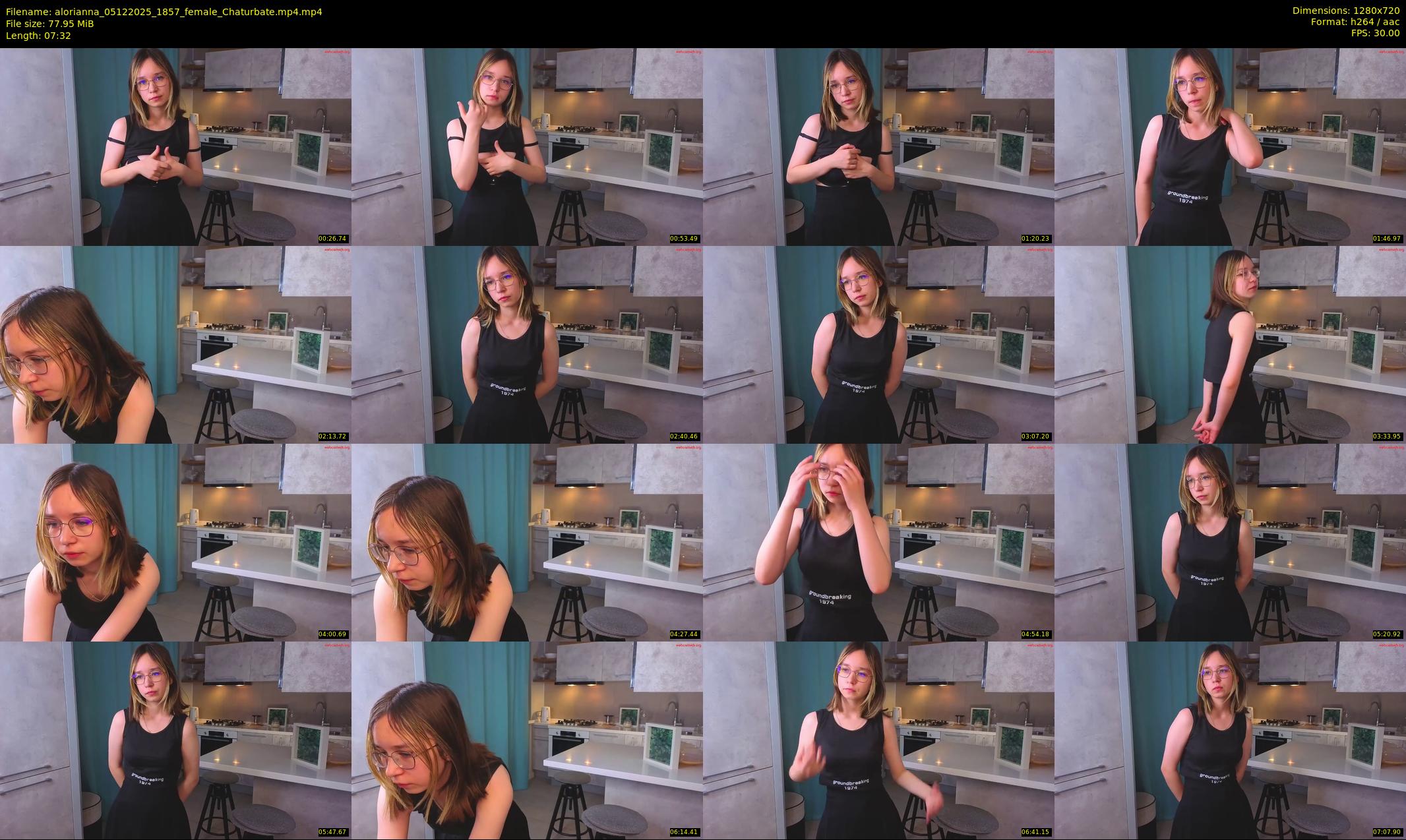 alorianna — 8 minute Chaturbate female cam show recording, 720p, Dec 5, 2025