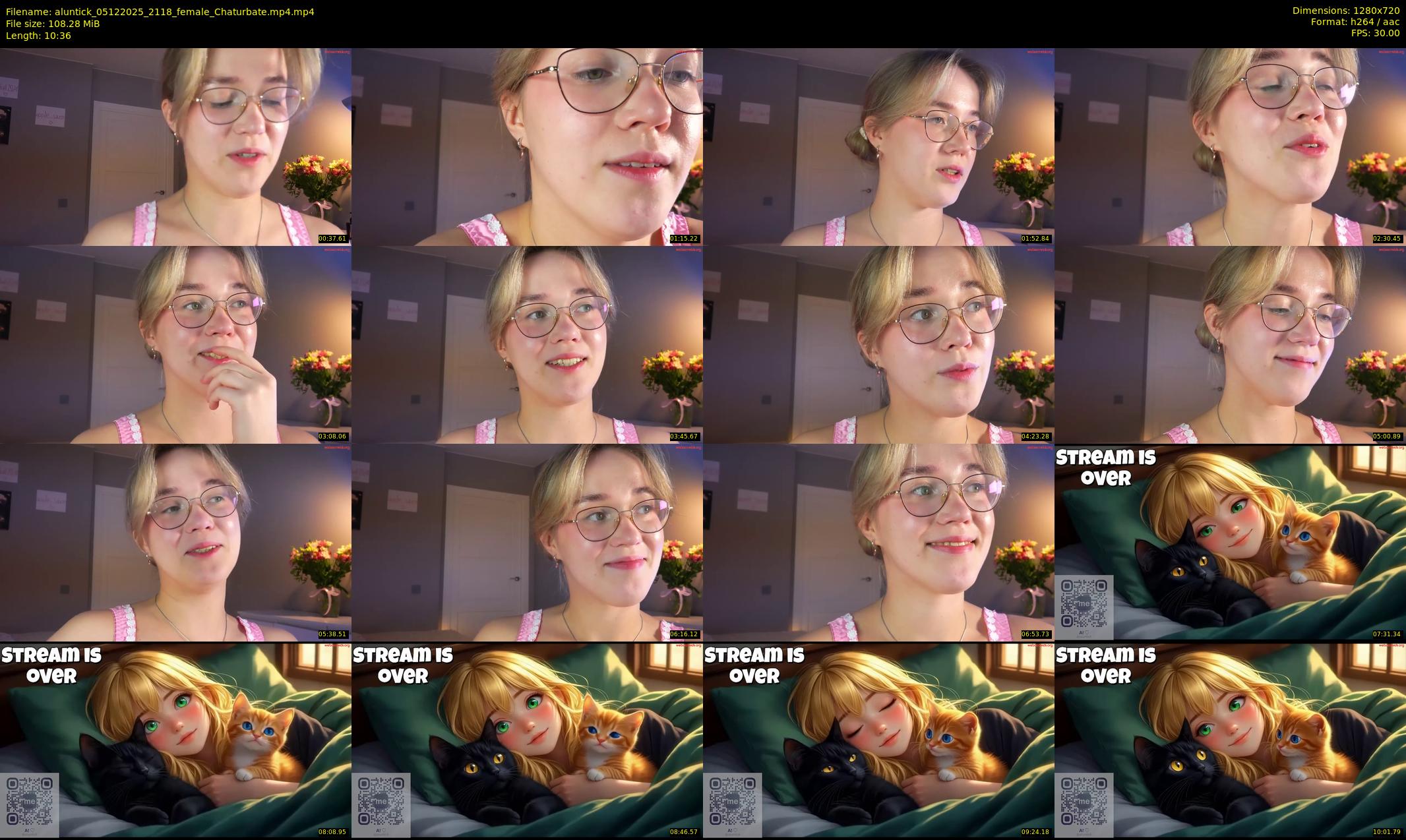 aluntick — 11 minute Chaturbate female cam show recording, 720p, Dec 5, 2025
