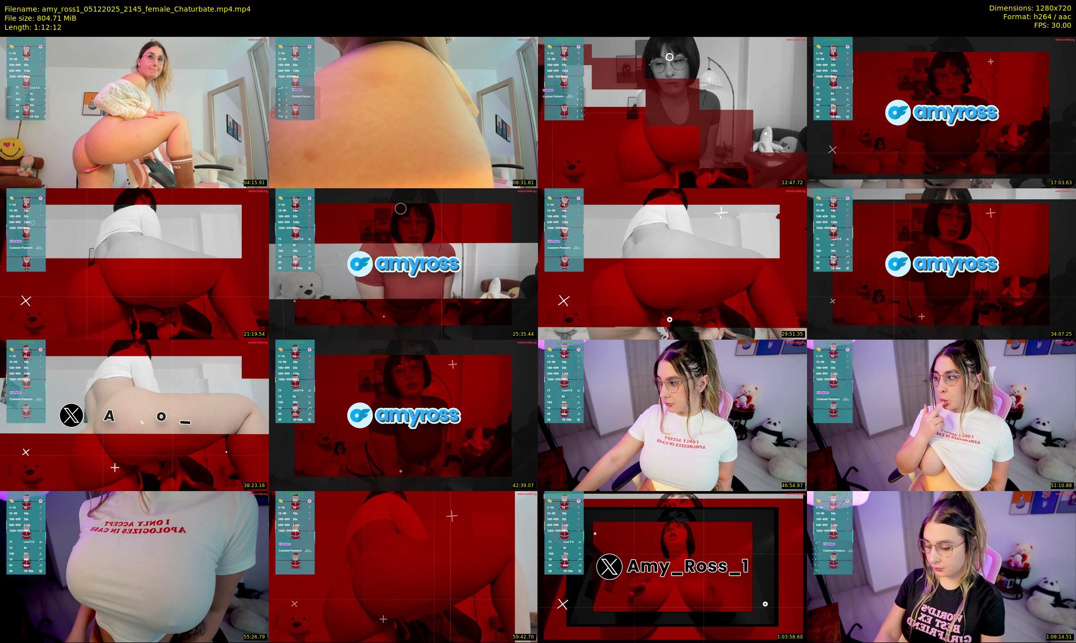 amy_ross1 — 73 minute Chaturbate female cam show recording, 720p, Dec 5, 2025