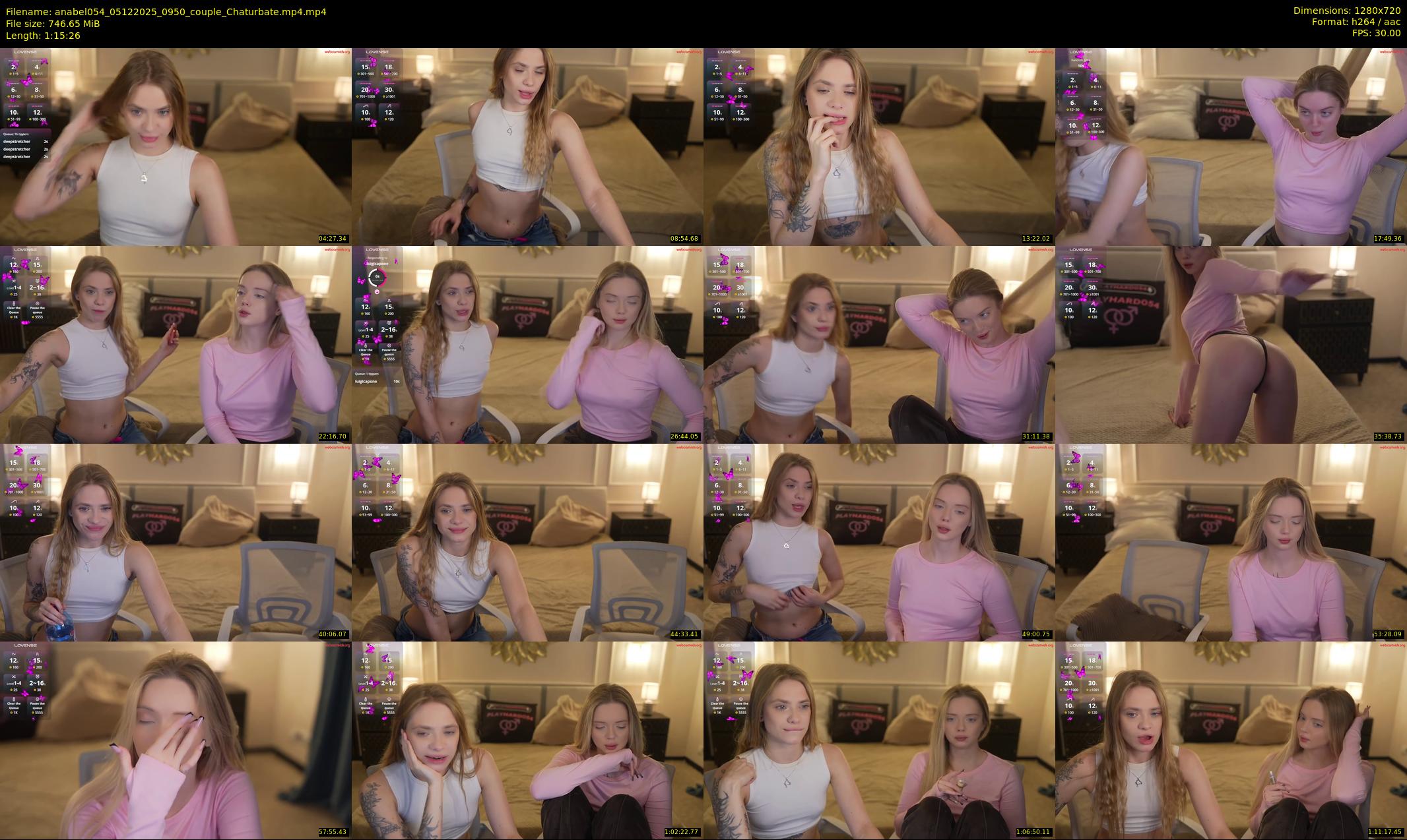 anabel054 — 76 minute Chaturbate female cam show recording, 720p, Dec 5, 2025