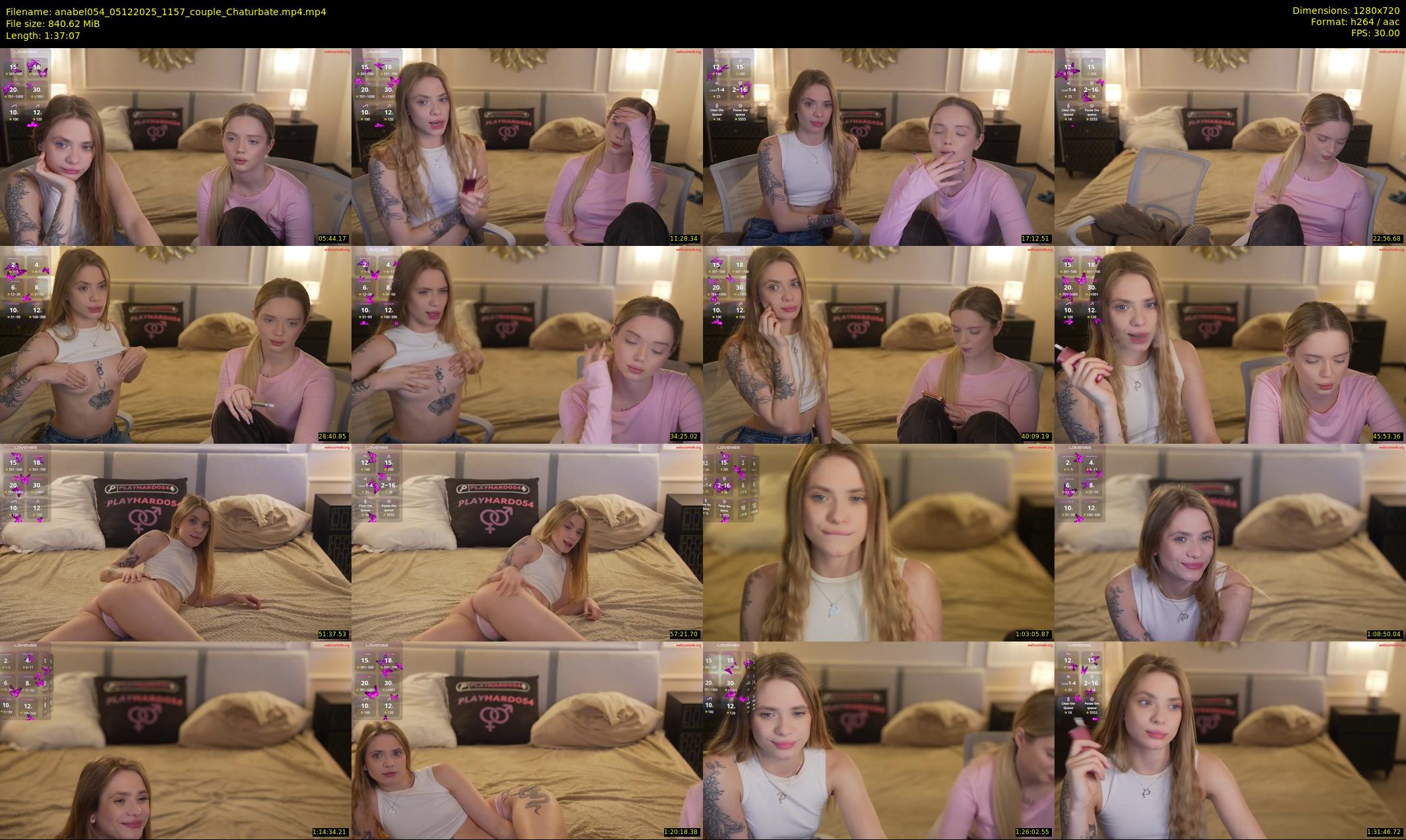 anabel054 — 98 minute Chaturbate female cam show recording, 720p, Dec 5, 2025