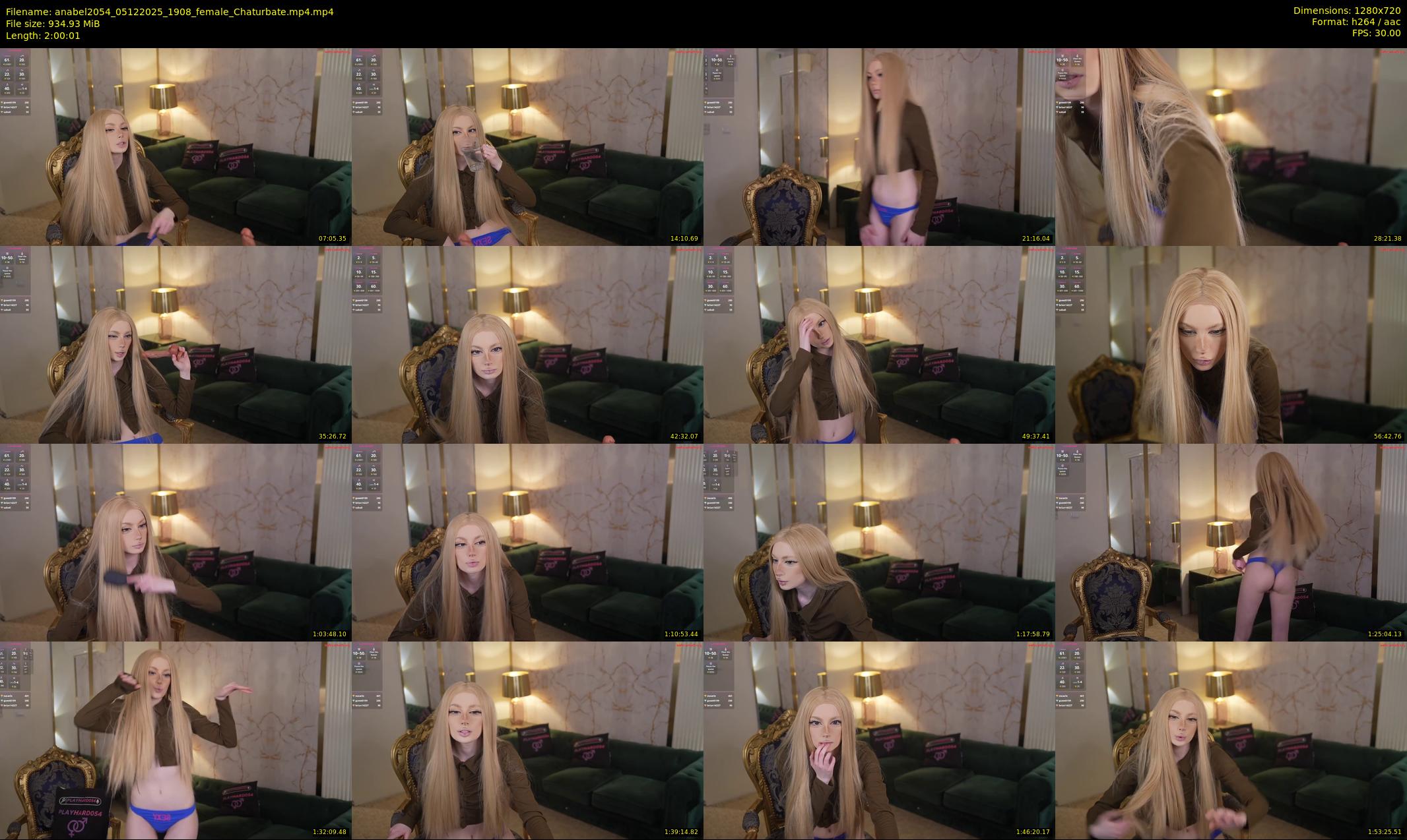 anabel2054 — 121 minute Chaturbate female cam show recording, 720p, Dec 5, 2025