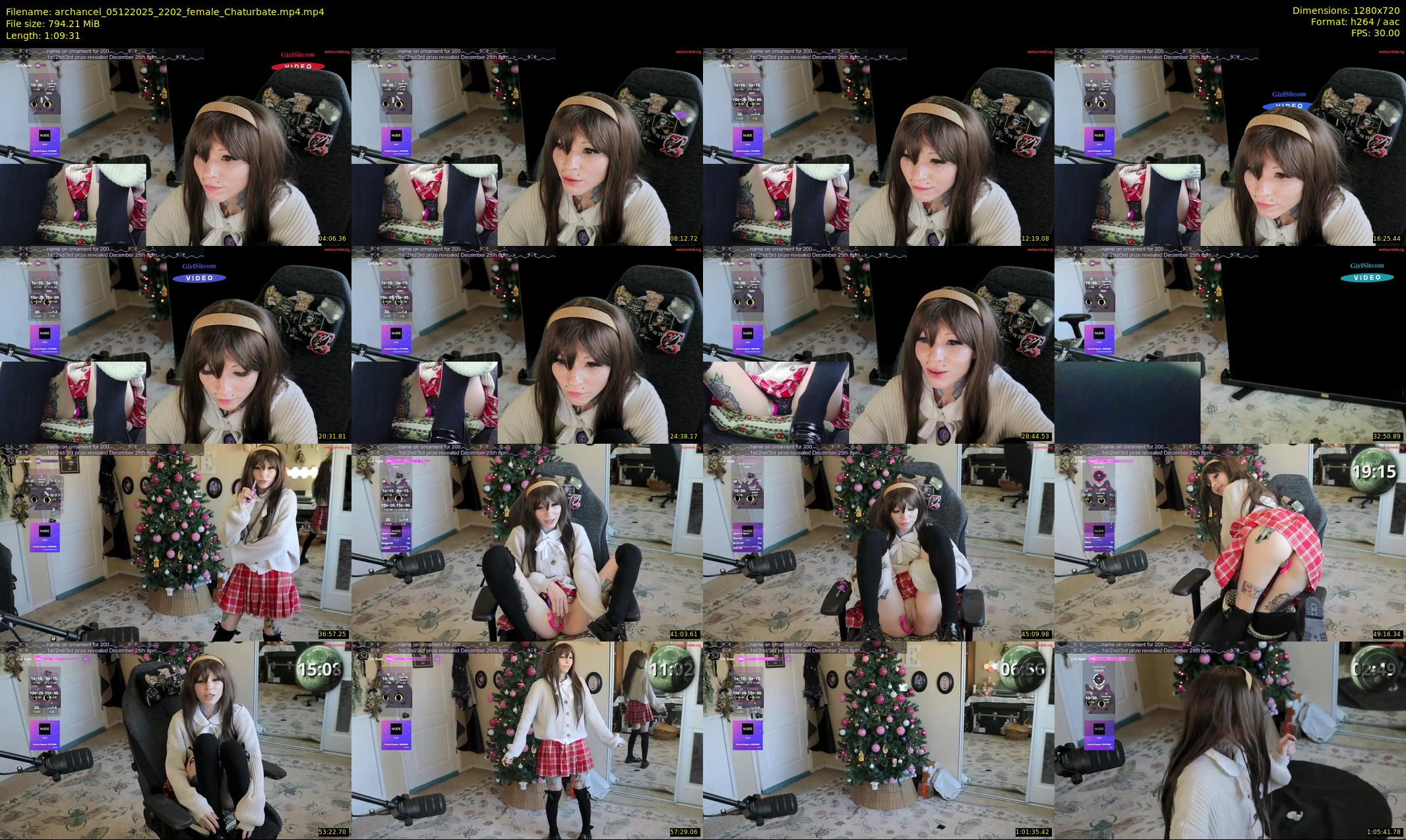 archancel — 70 minute Chaturbate female cam show recording, 720p, Dec 5, 2025