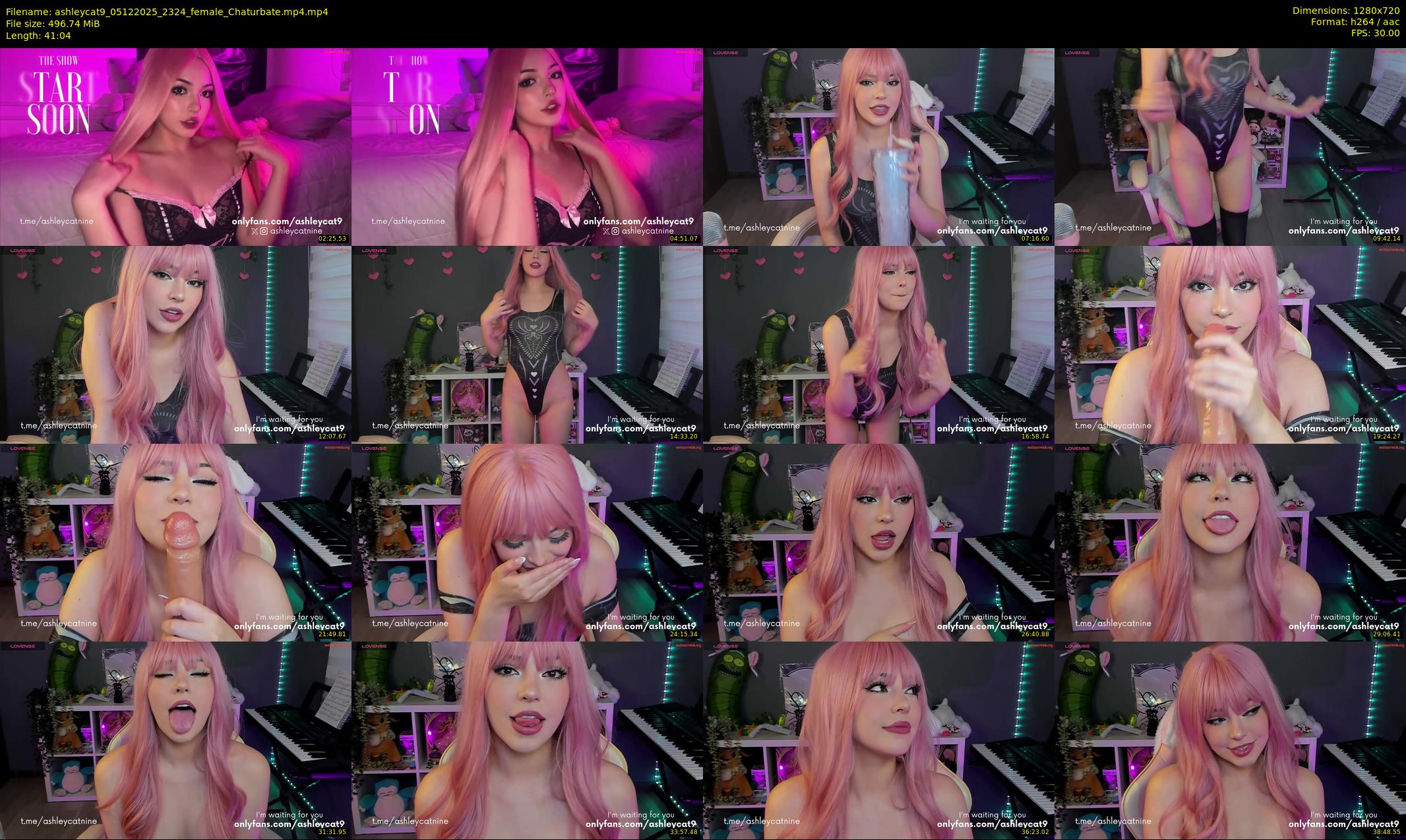ashleycat9 — 42 minute Chaturbate female cam show recording, 720p, Dec 5, 2025