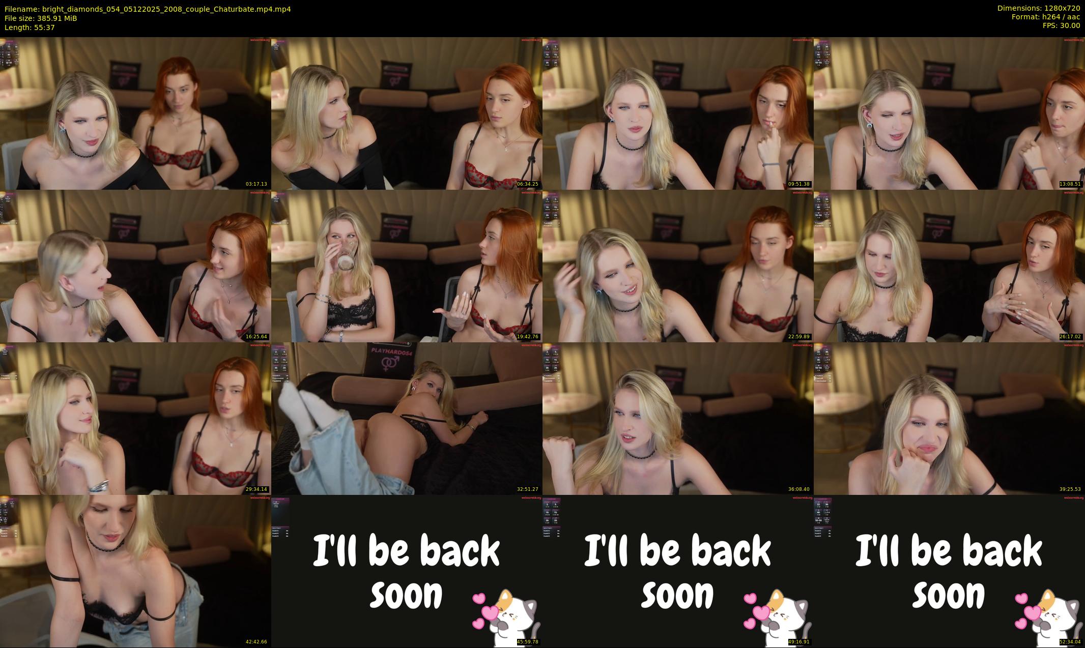 bright_diamonds_054 — 56 minute Chaturbate couple cam show recording, 720p, Dec 5, 2025