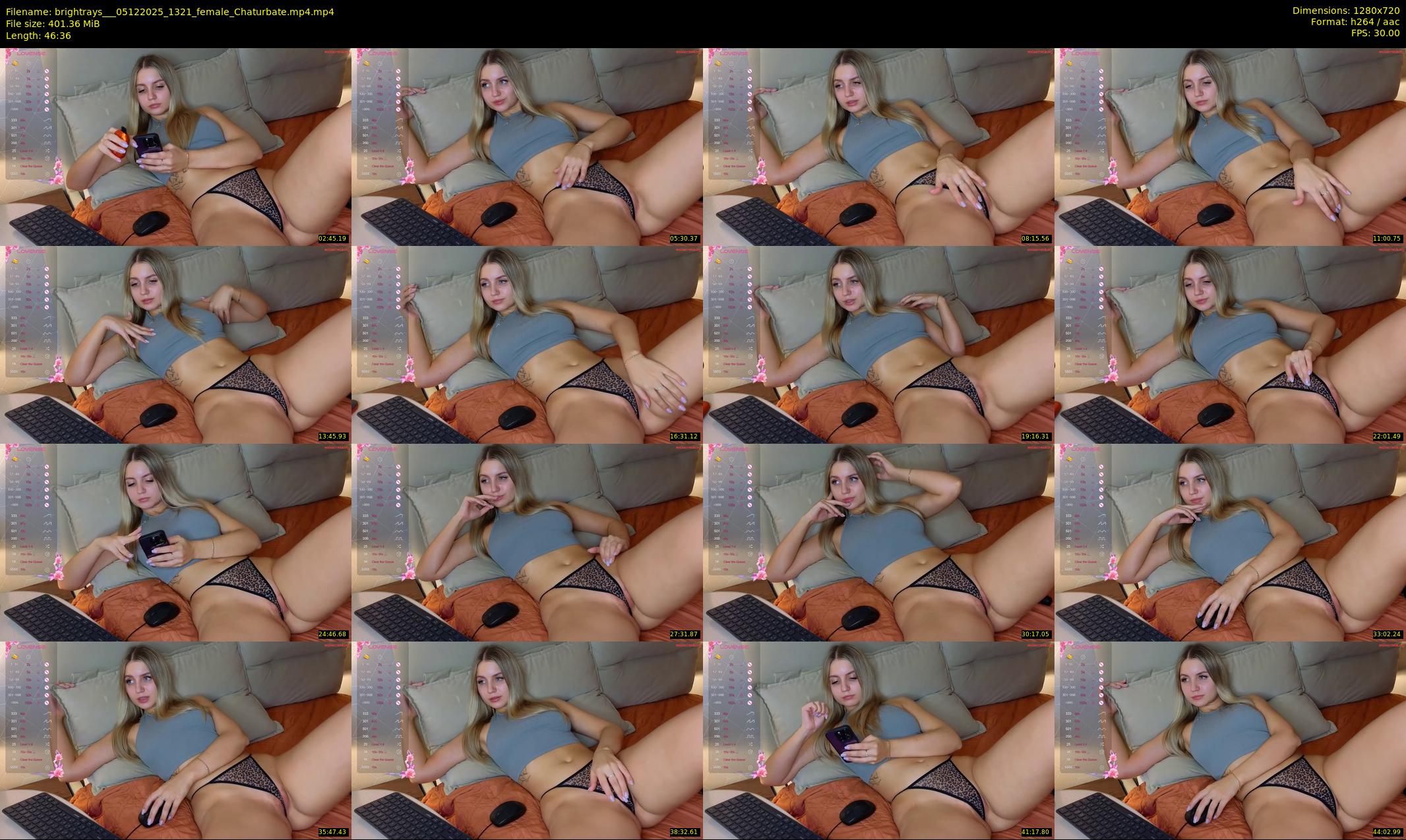 brightrays__ — 47 minute Chaturbate female cam show recording, 720p, Dec 5, 2025