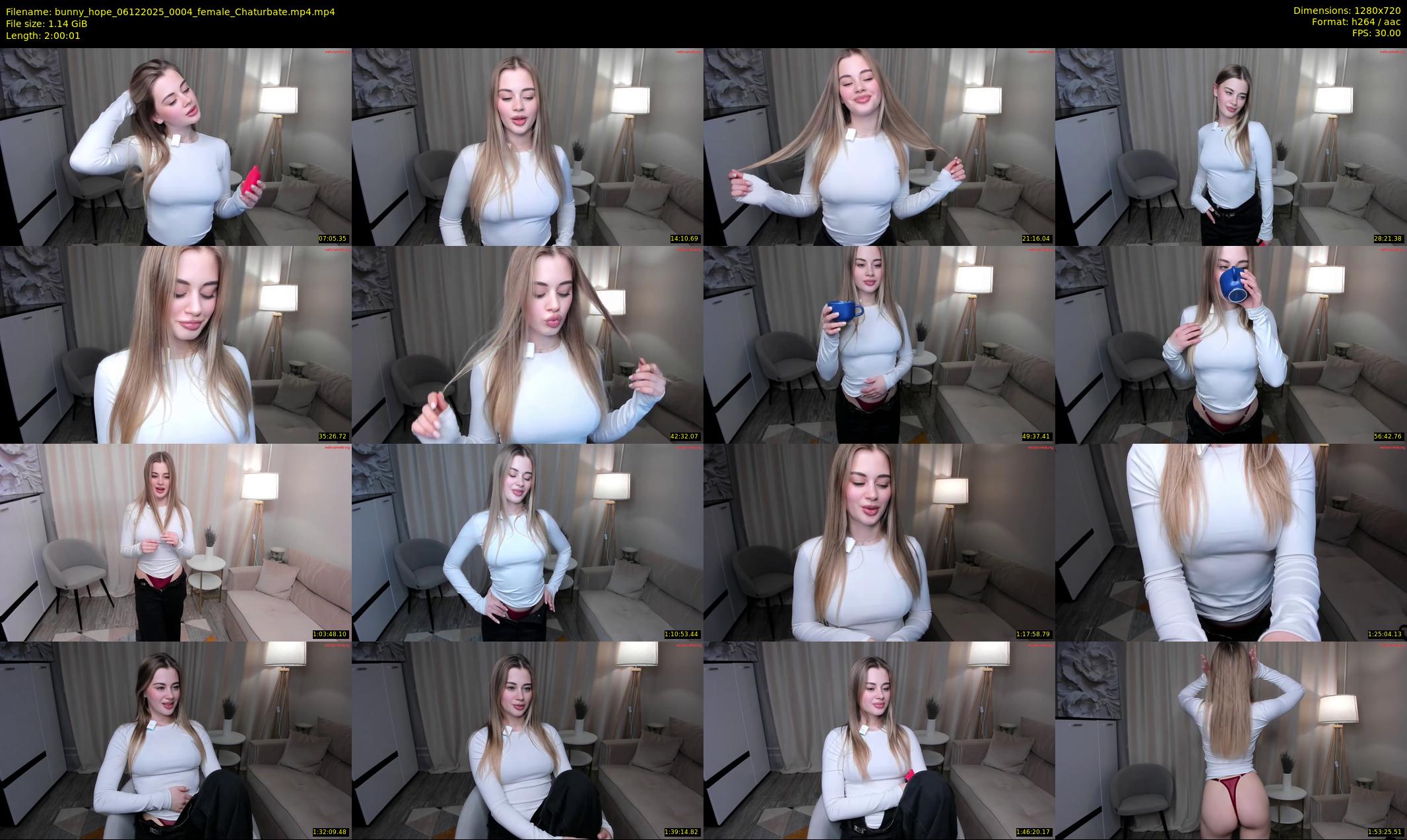 bunny_hope — 121 minute Chaturbate female cam show recording, 720p, Dec 6, 2025