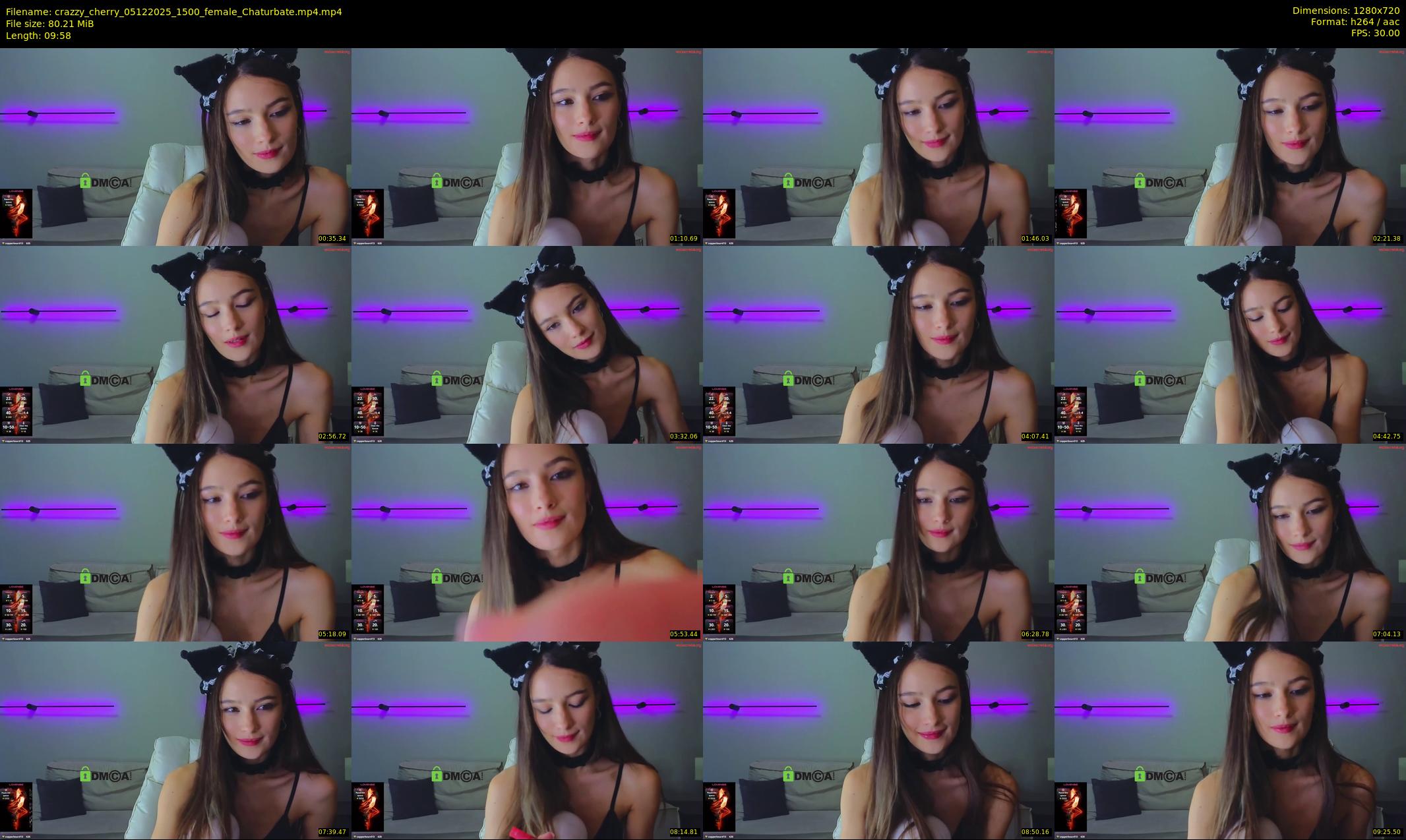 crazzy_cherry — 10 minute Chaturbate female cam show recording, 720p, Dec 5, 2025