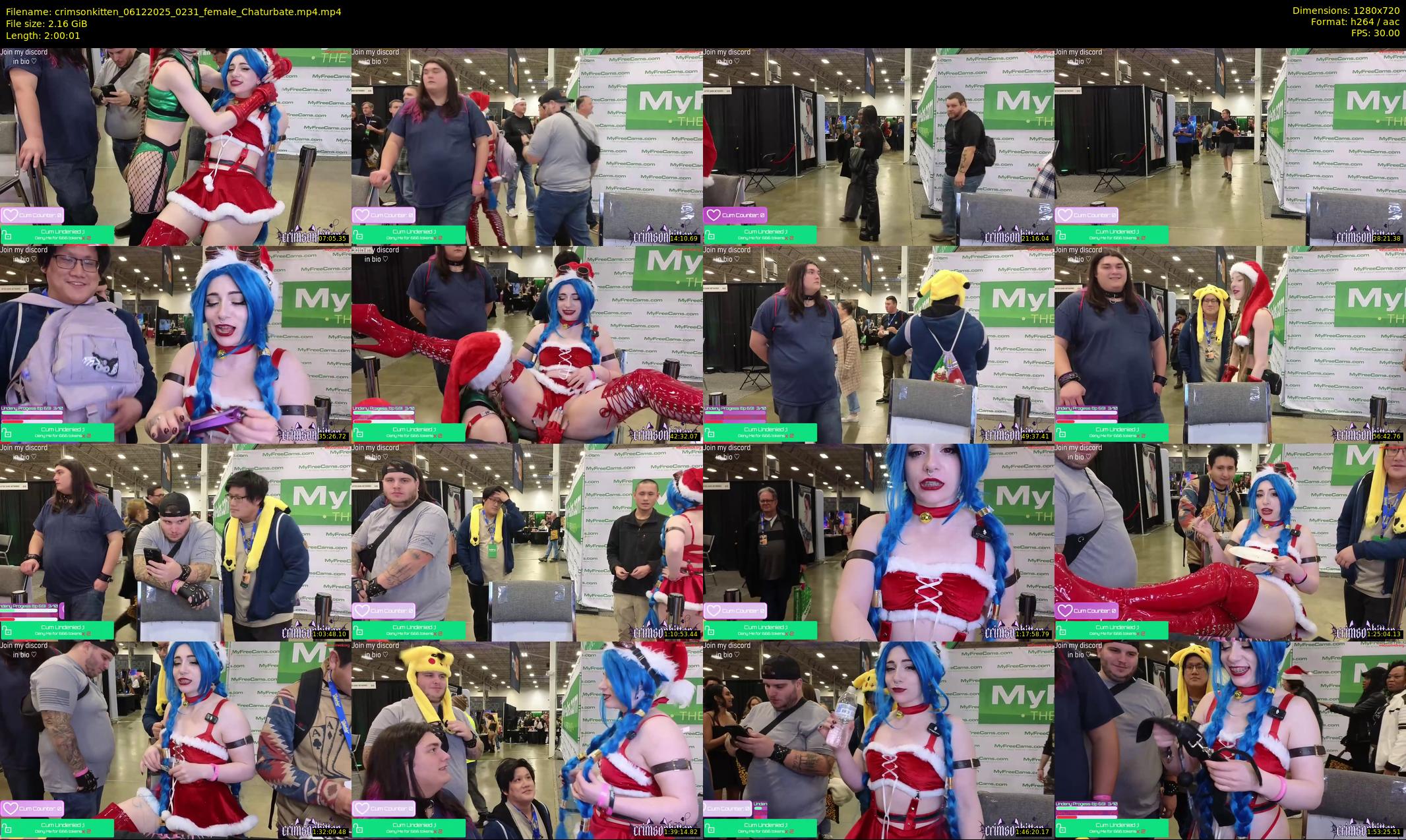 crimsonkitten — 121 minute Chaturbate female cam show recording, 720p, Dec 6, 2025