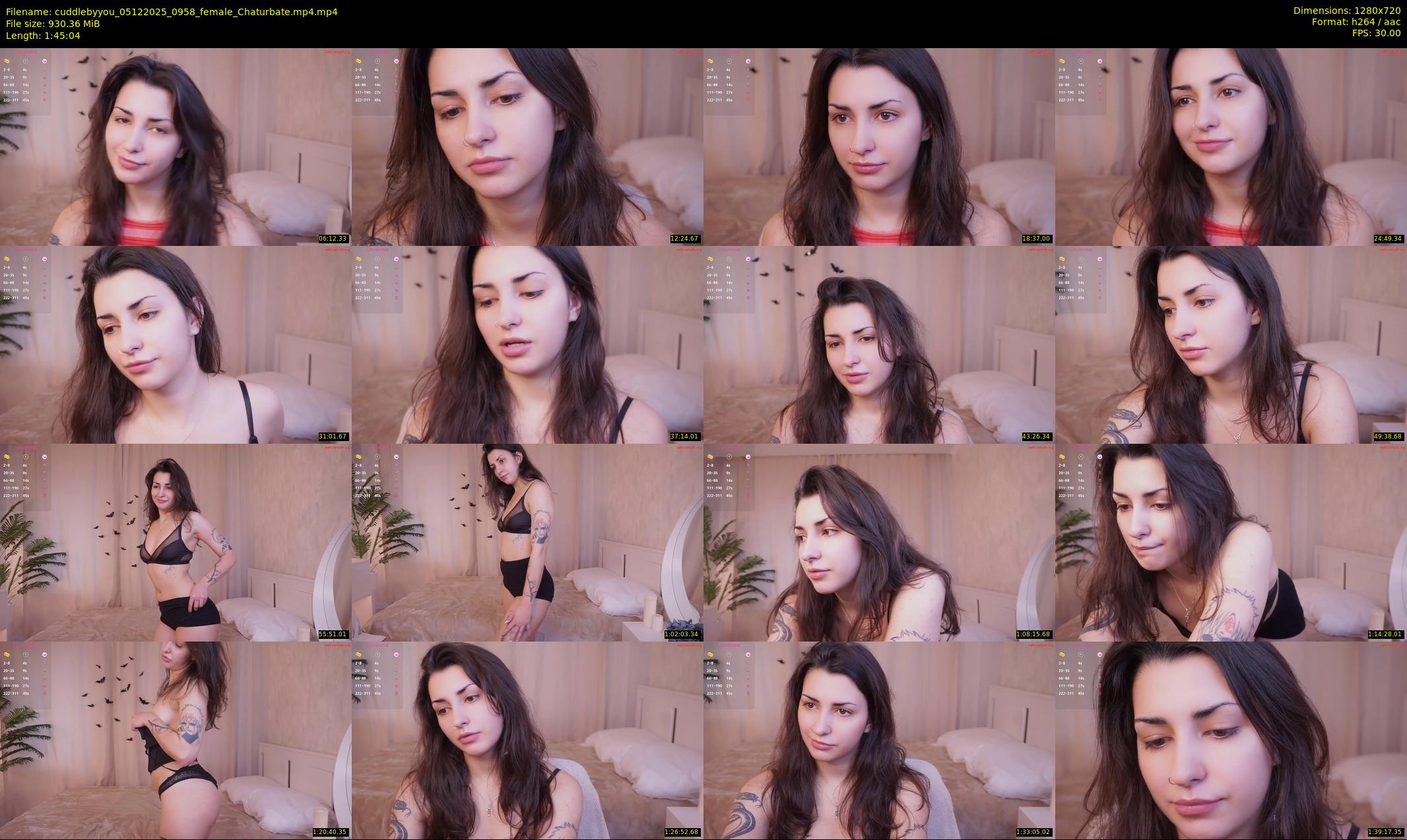 cuddlebyyou — 106 minute Chaturbate female cam show recording, 720p, Dec 5, 2025