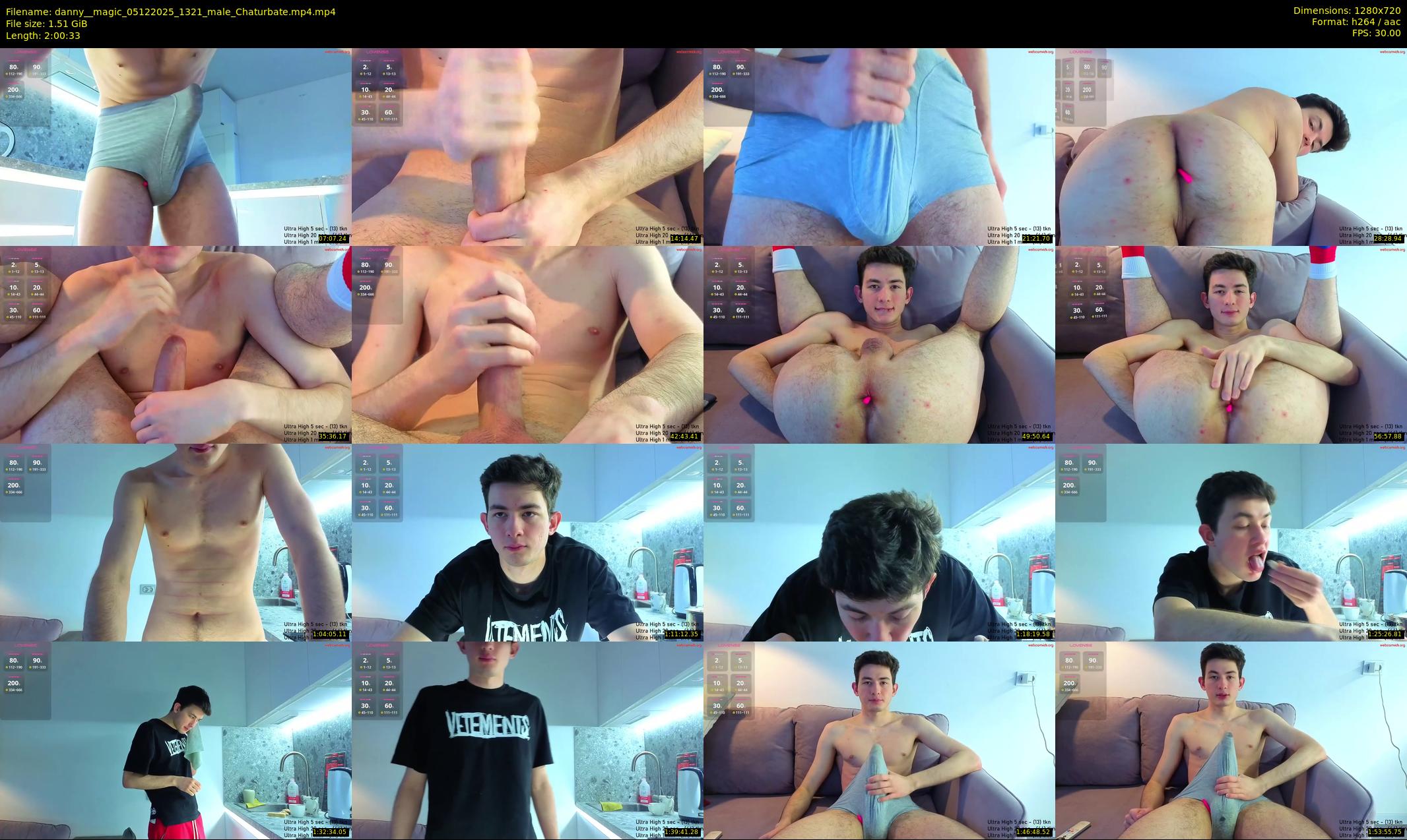danny__magic — 121 minute Chaturbate male cam show recording, 720p, Dec 5, 2025