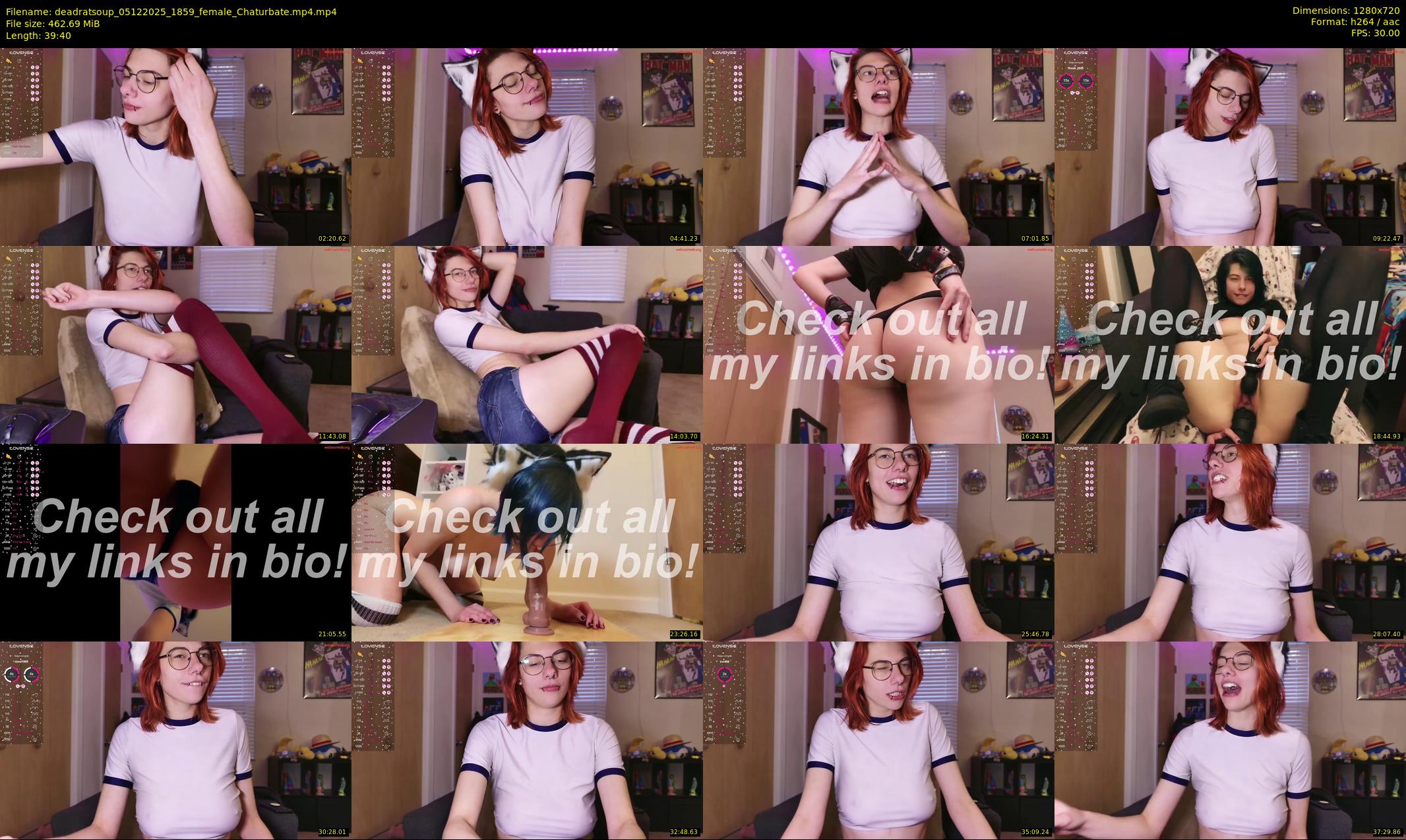 deadratsoup — 40 minute Chaturbate female cam show recording, 720p, Dec 5, 2025