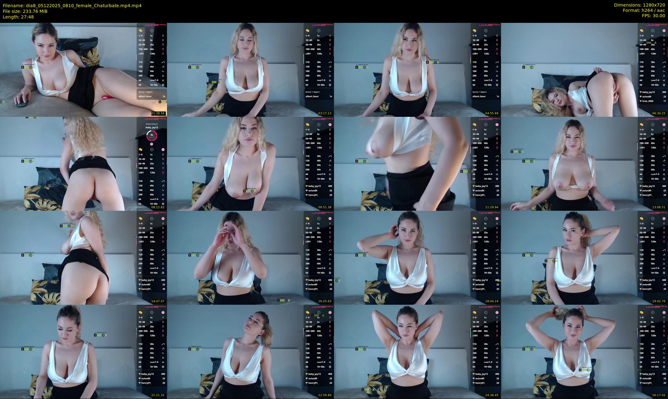 dia8 — 28 minute Chaturbate female cam show recording, 720p, Dec 5, 2025