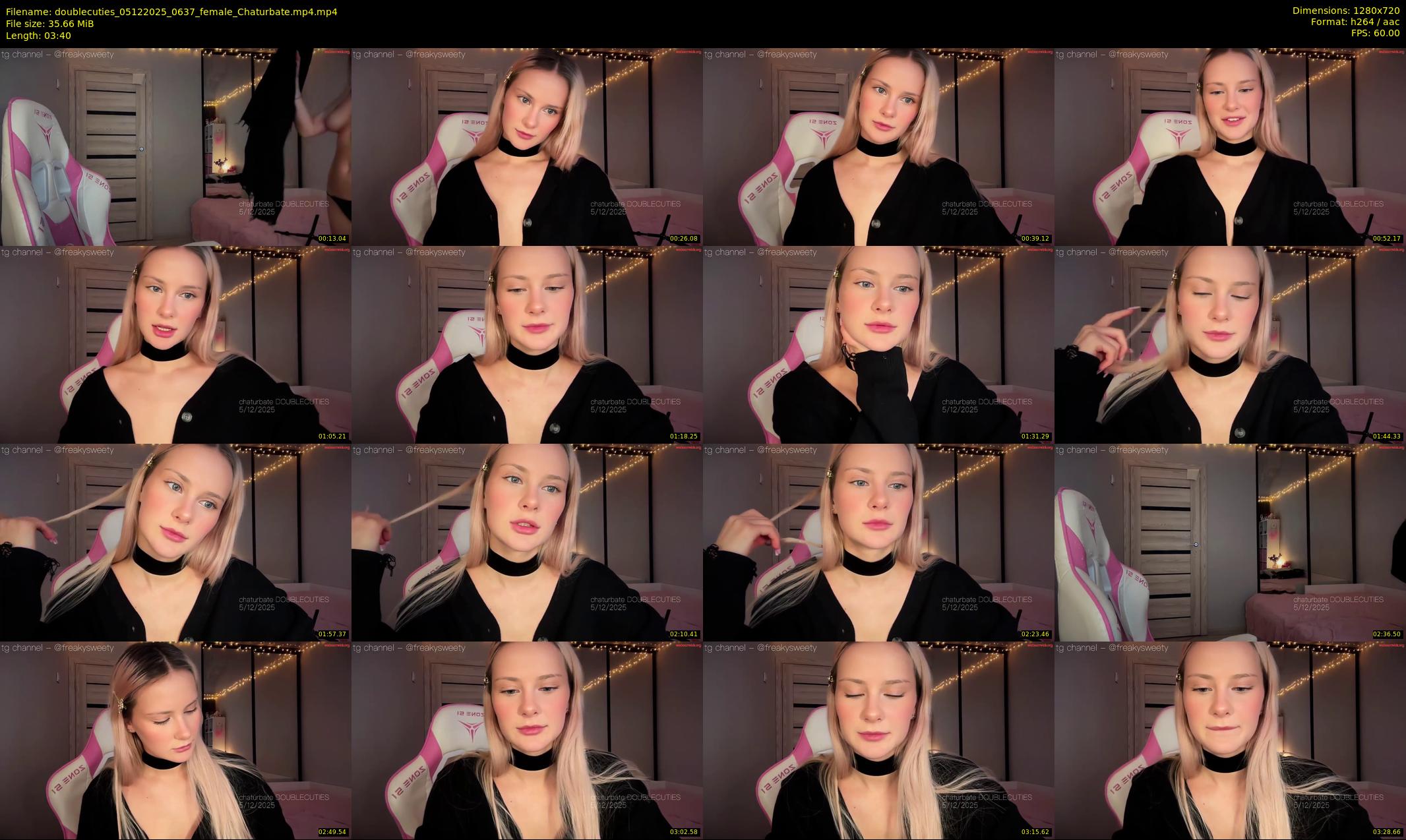 doublecuties — 4 minute Chaturbate couple cam show recording, 720p, Dec 5, 2025