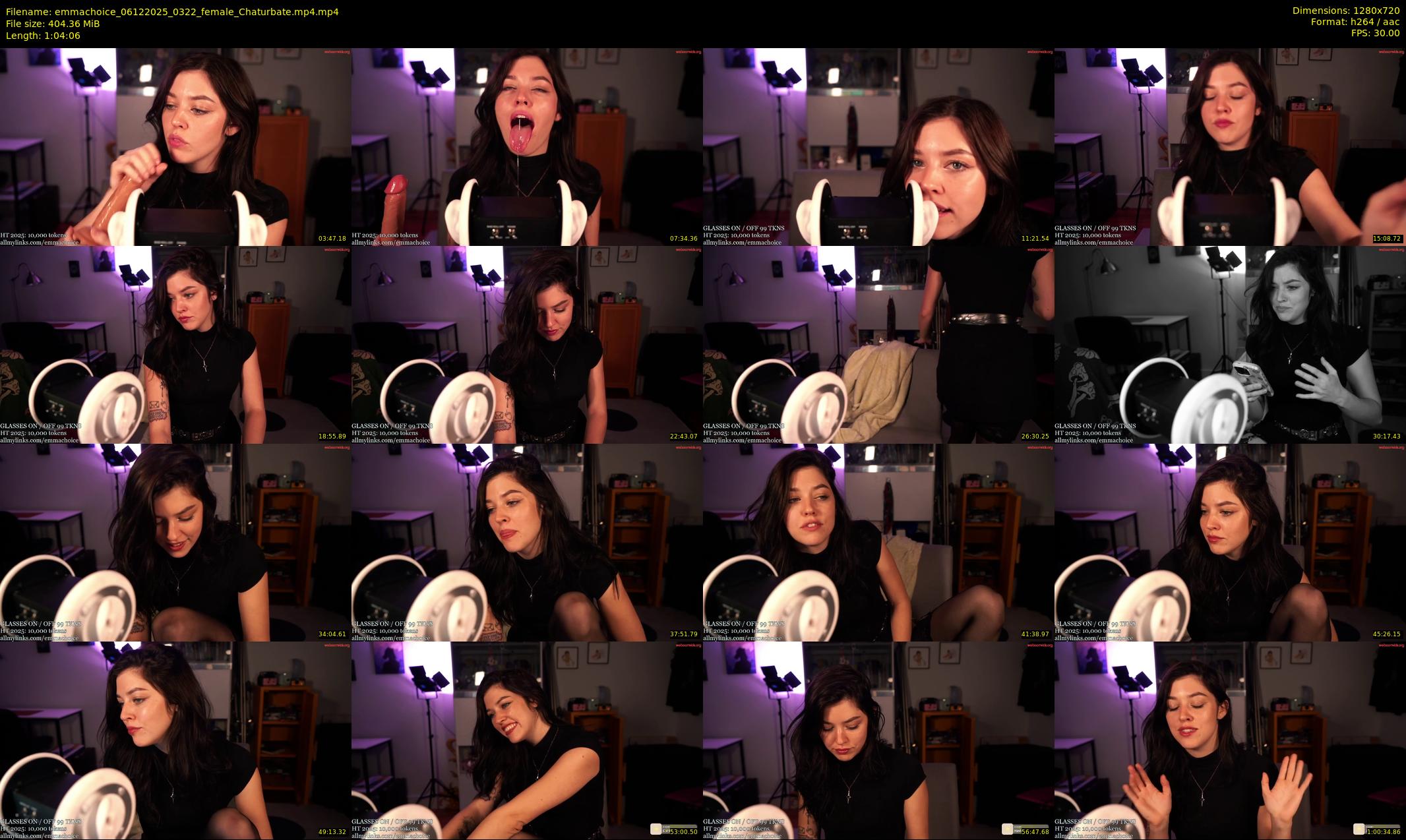 emmachoice — 65 minute Chaturbate female cam show recording, 720p, Dec 6, 2025