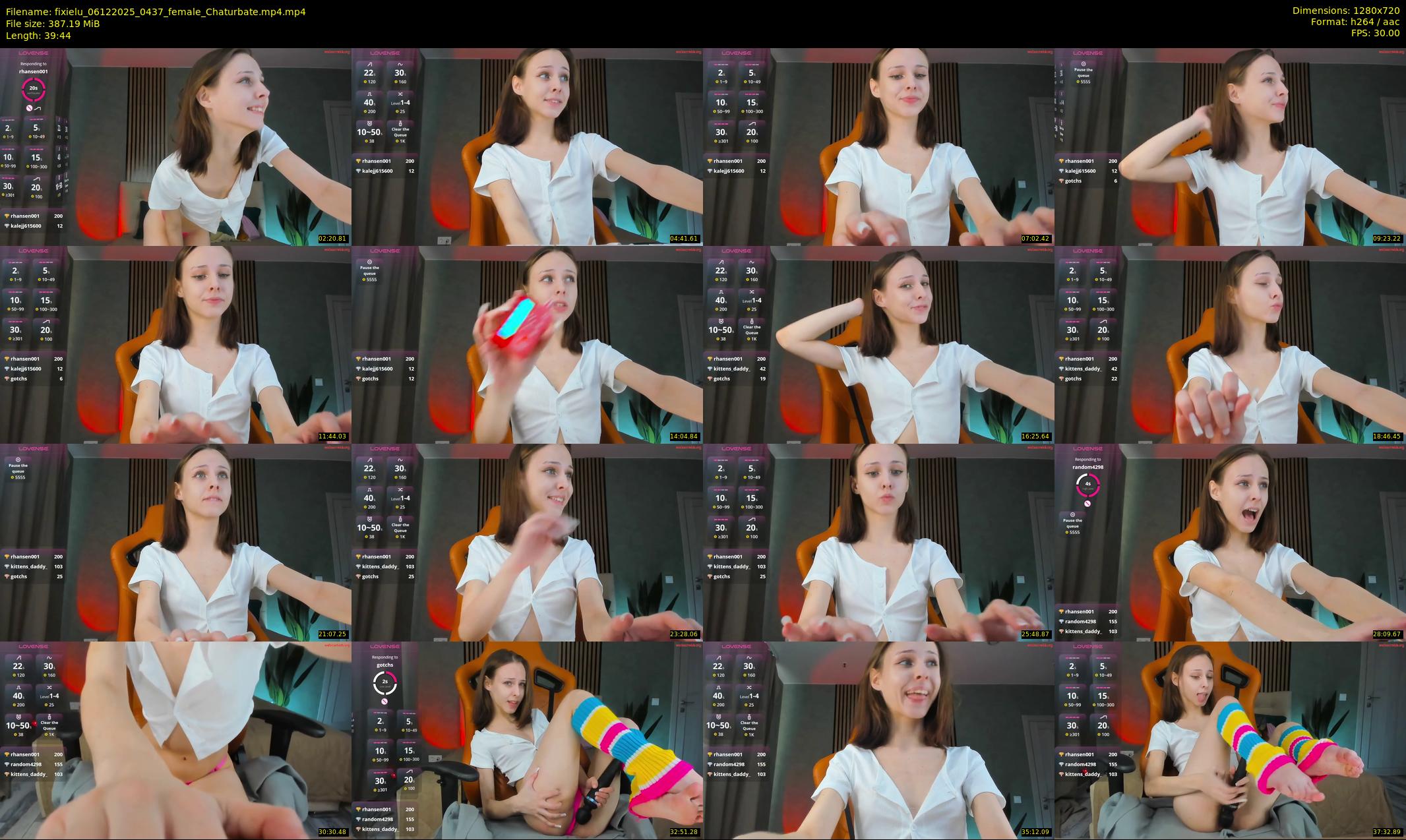 fixielu — 40 minute Chaturbate female cam show recording, 720p, Dec 6, 2025