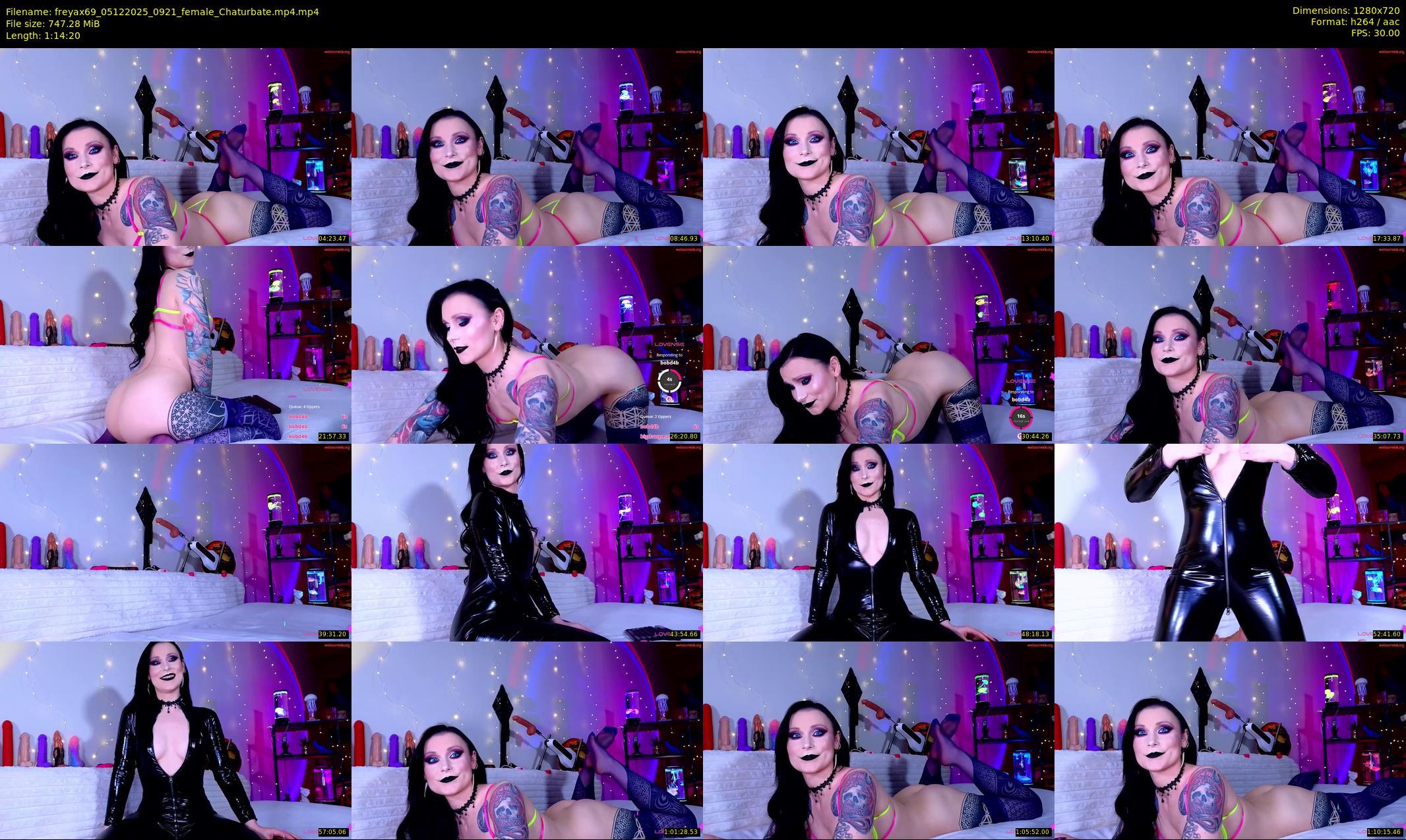 freyax69 — 75 minute Chaturbate female cam show recording, 720p, Dec 5, 2025