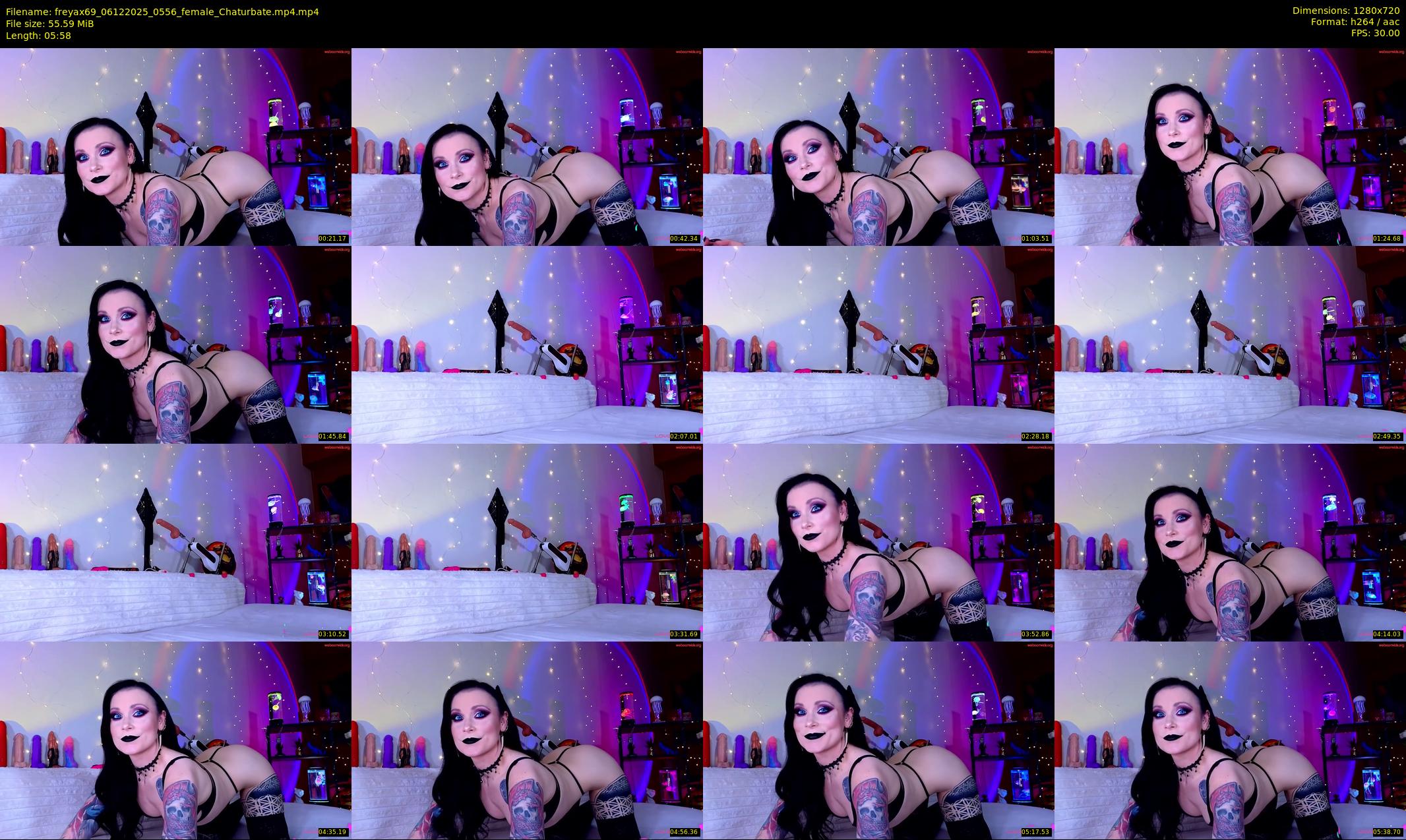 freyax69 — 6 minute Chaturbate female cam show recording, 720p, Dec 6, 2025