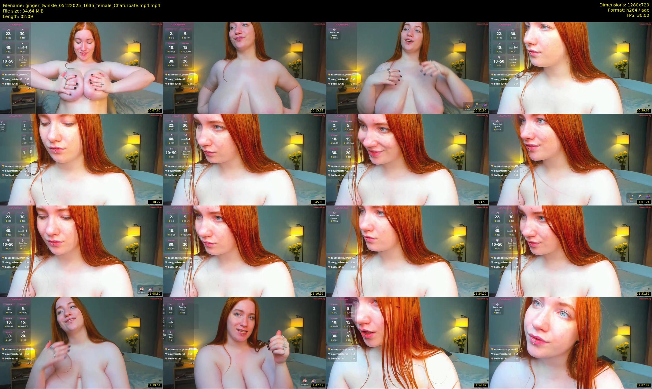 ginger_twinkle — 3 minute Chaturbate female cam show recording, 720p, Dec 5, 2025