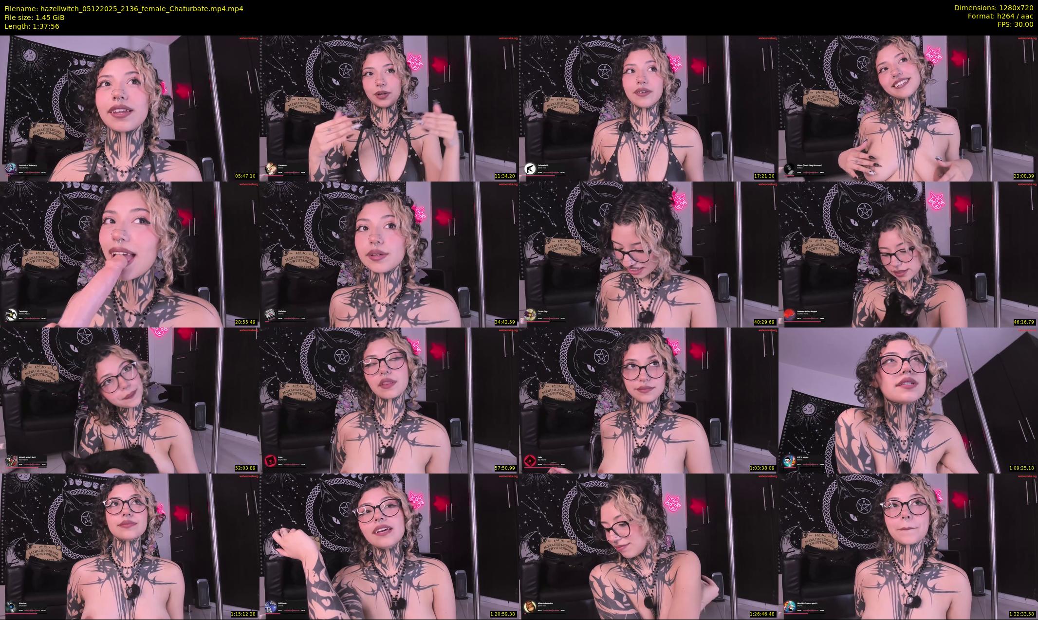hazellwitch — 98 minute Chaturbate female cam show recording, 720p, Dec 5, 2025
