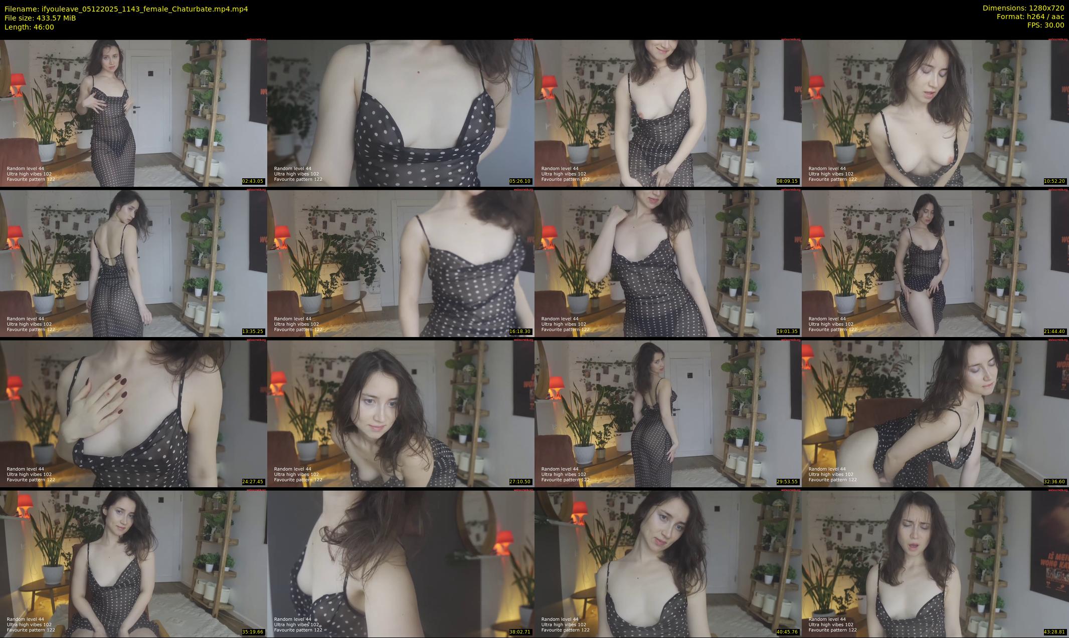 ifyouleave — 46 minute Chaturbate female cam show recording, 720p, Dec 5, 2025
