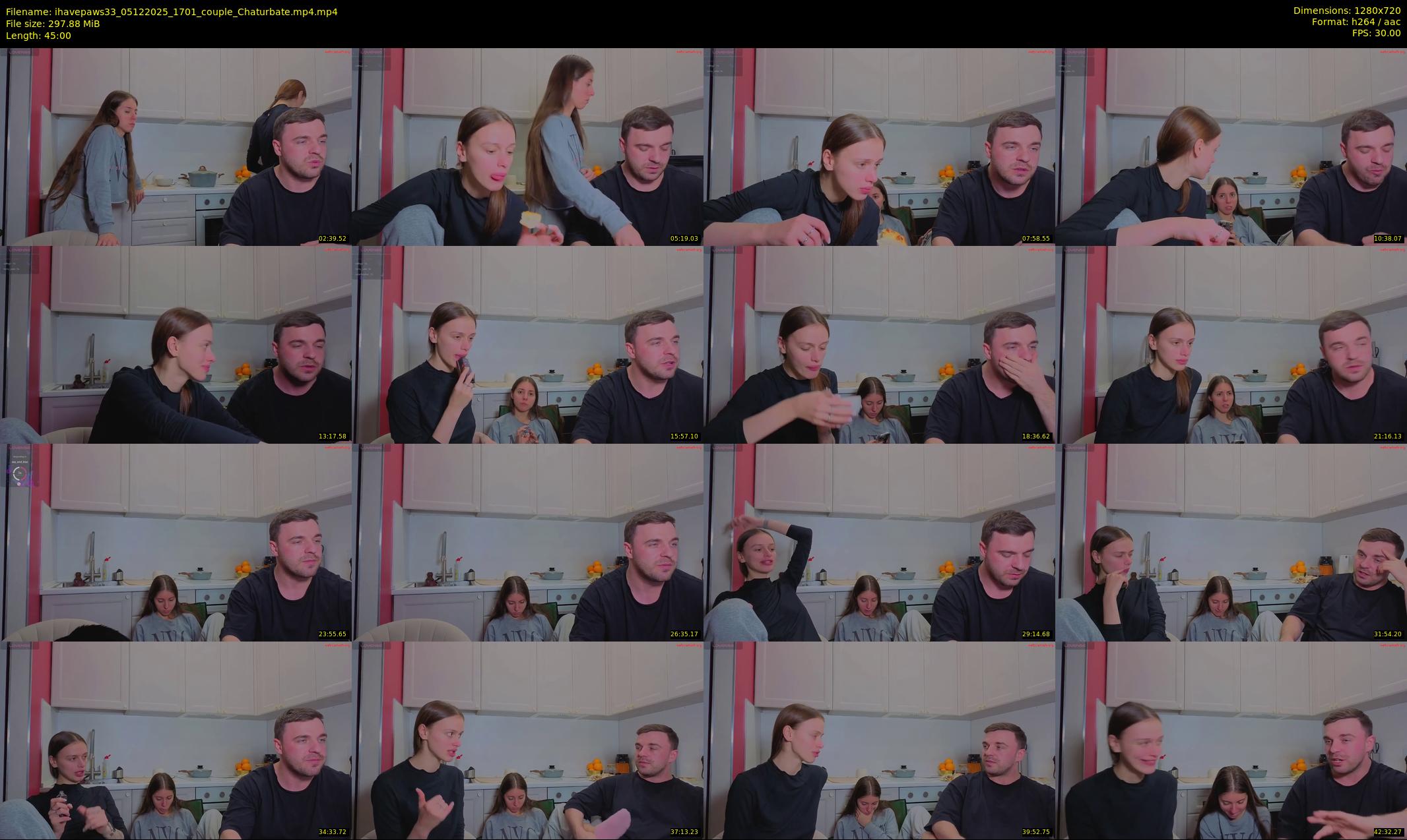 ihavepaws33 — 45 minute Chaturbate couple cam show recording, 720p, Dec 5, 2025