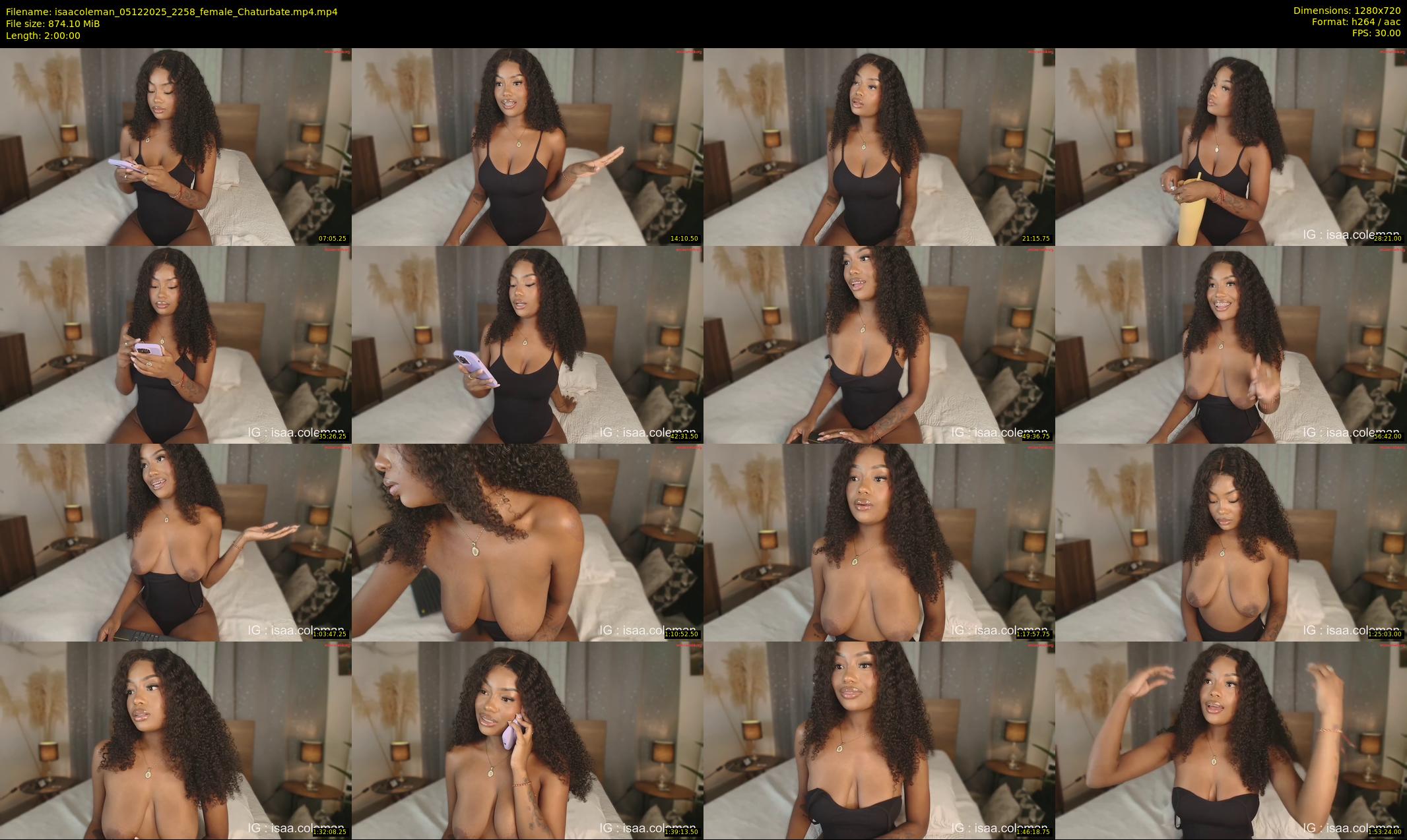 isaacoleman — 120 minute Chaturbate female cam show recording, 720p, Dec 5, 2025