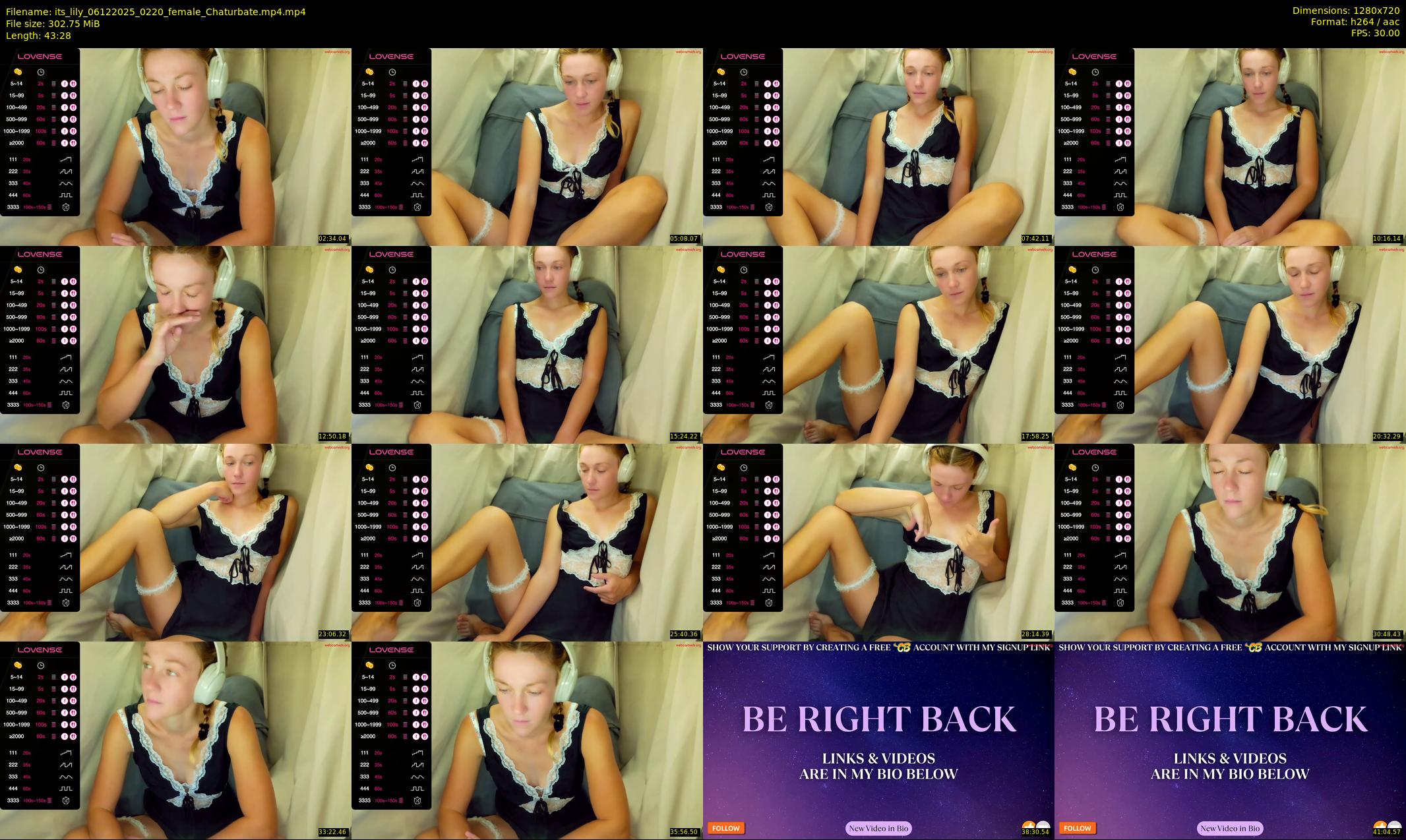 its_lily — 44 minute Chaturbate female cam show recording, 720p, Dec 6, 2025