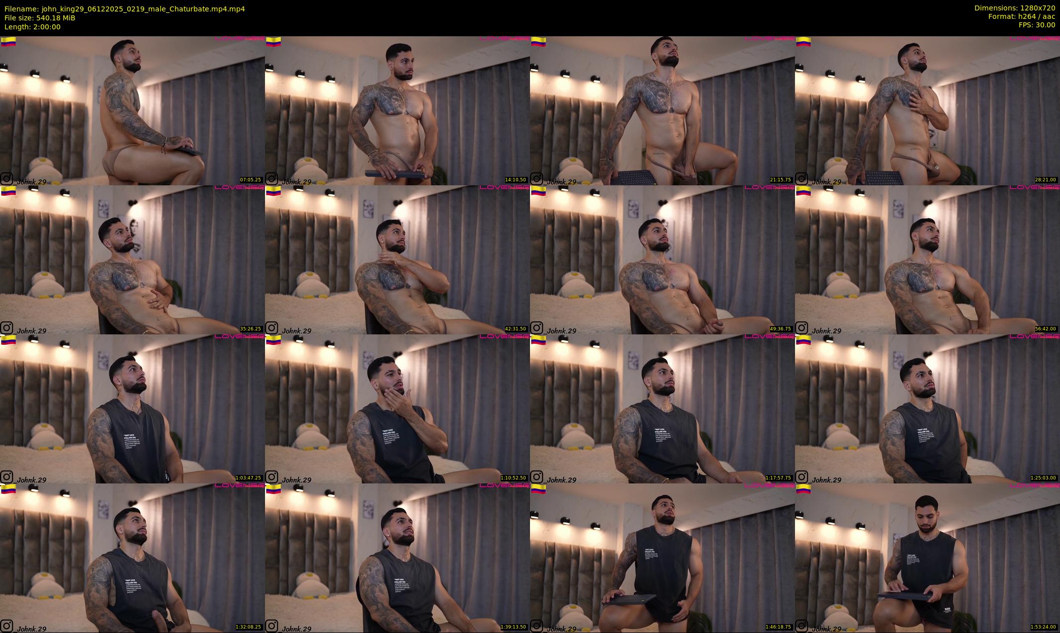 john_king29 — 120 minute Chaturbate male cam show recording, 720p, Dec 6, 2025