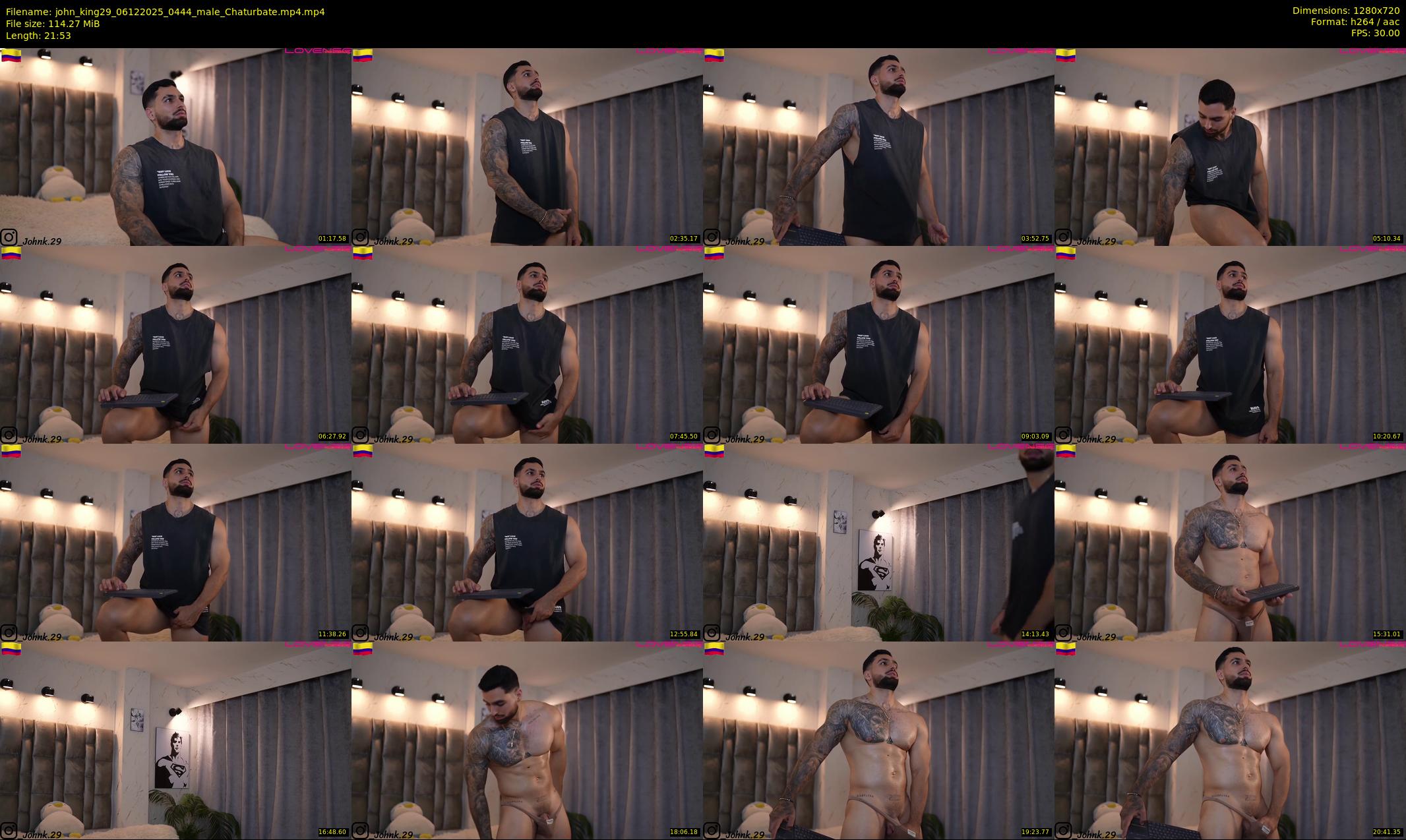 john_king29 — 22 minute Chaturbate male cam show recording, 720p, Dec 6, 2025