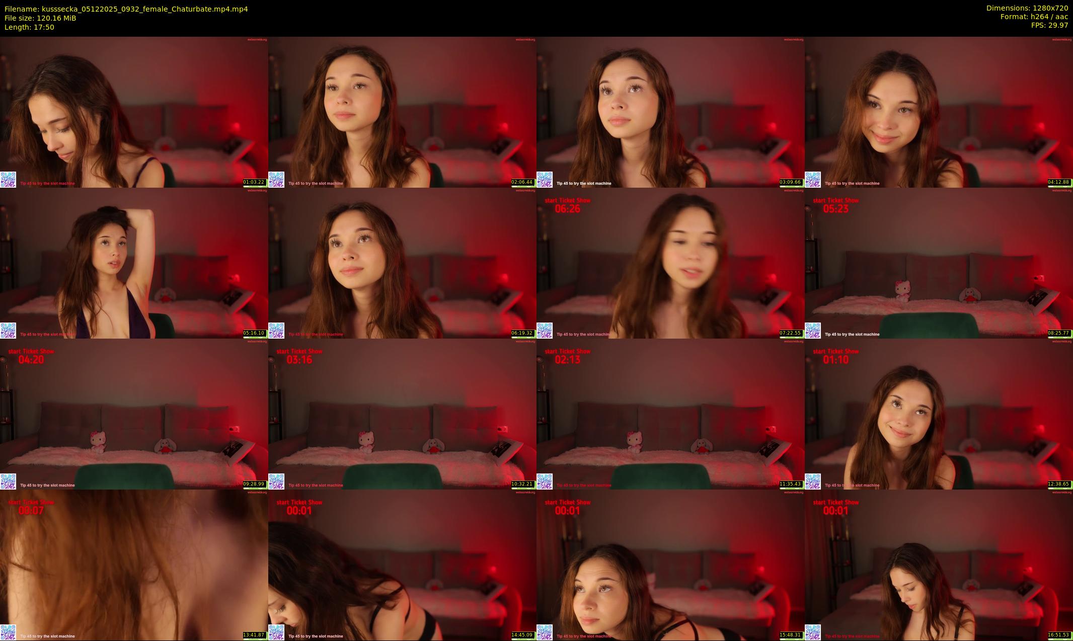 kusssecka — 18 minute Chaturbate female cam show recording, 720p, Dec 5, 2025