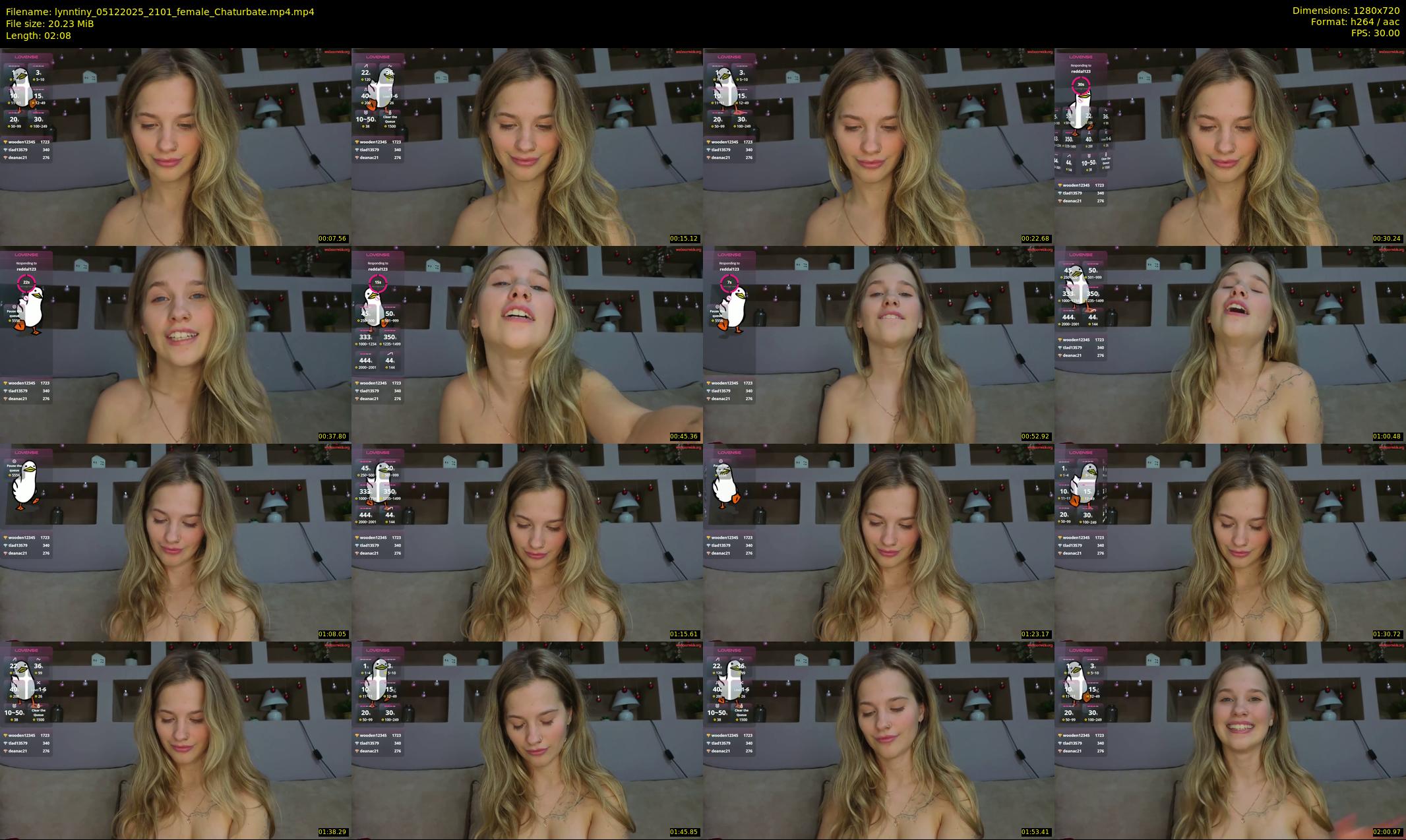 lynntiny — 3 minute Chaturbate female cam show recording, 720p, Dec 5, 2025