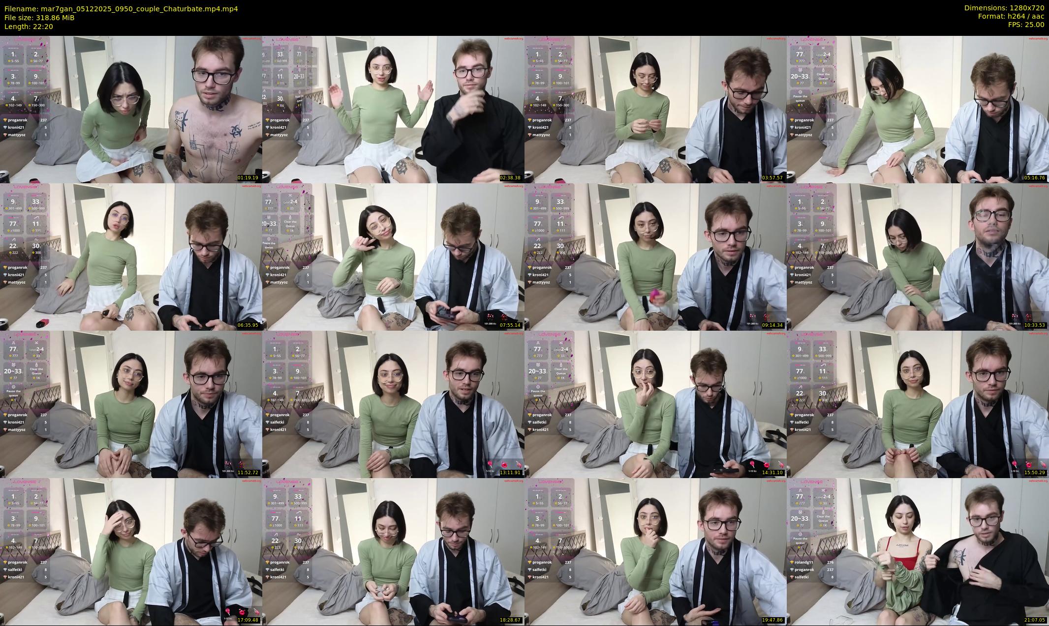 mar7gan — 23 minute Chaturbate couple cam show recording, 720p, Dec 5, 2025