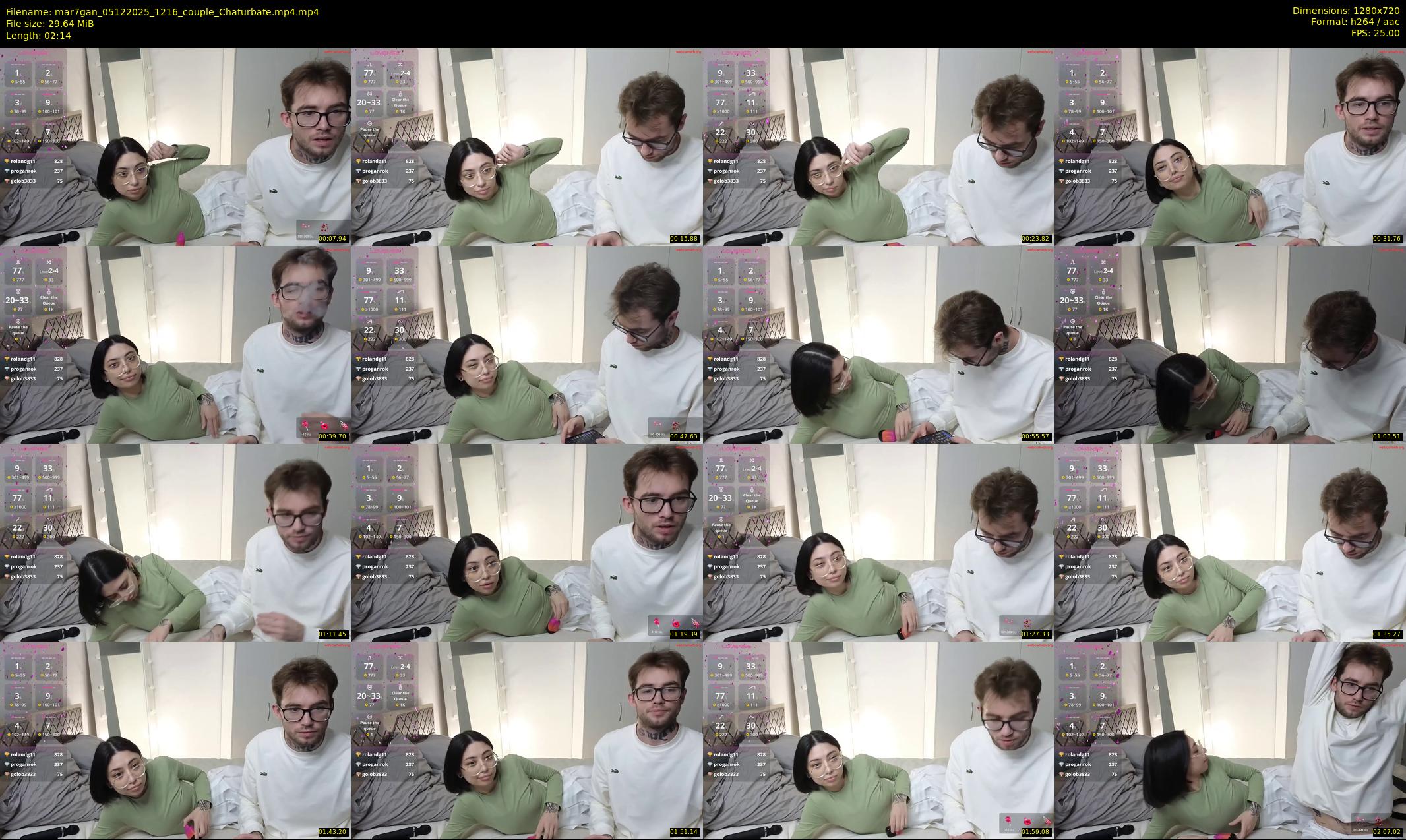 mar7gan — 3 minute Chaturbate couple cam show recording, 720p, Dec 5, 2025
