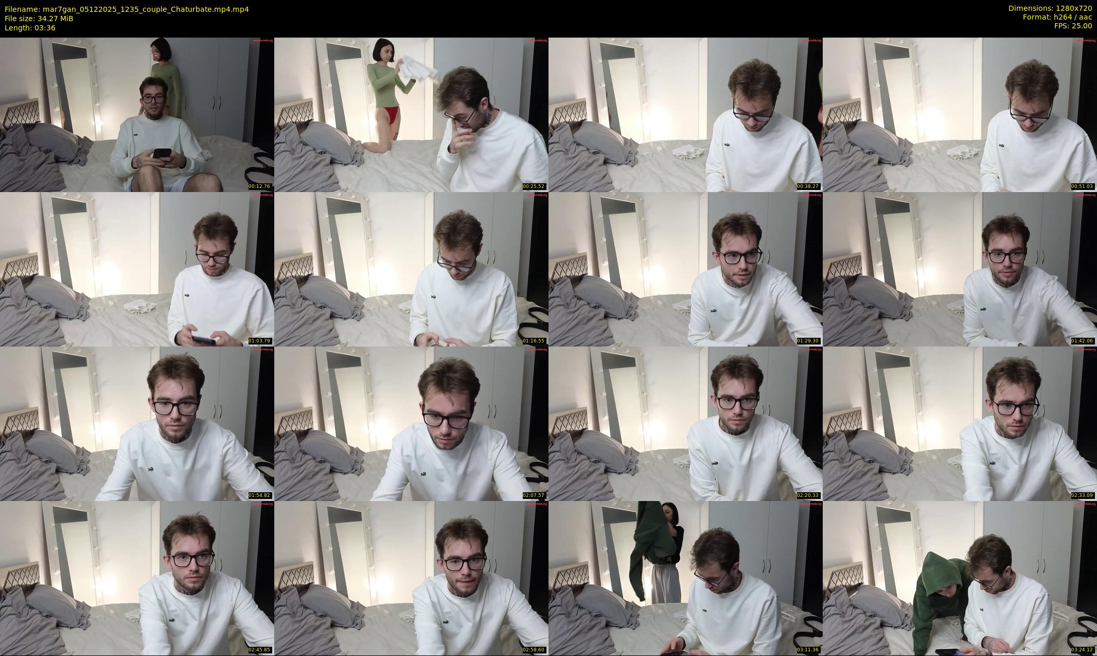 mar7gan — 4 minute Chaturbate couple cam show recording, 720p, Dec 5, 2025