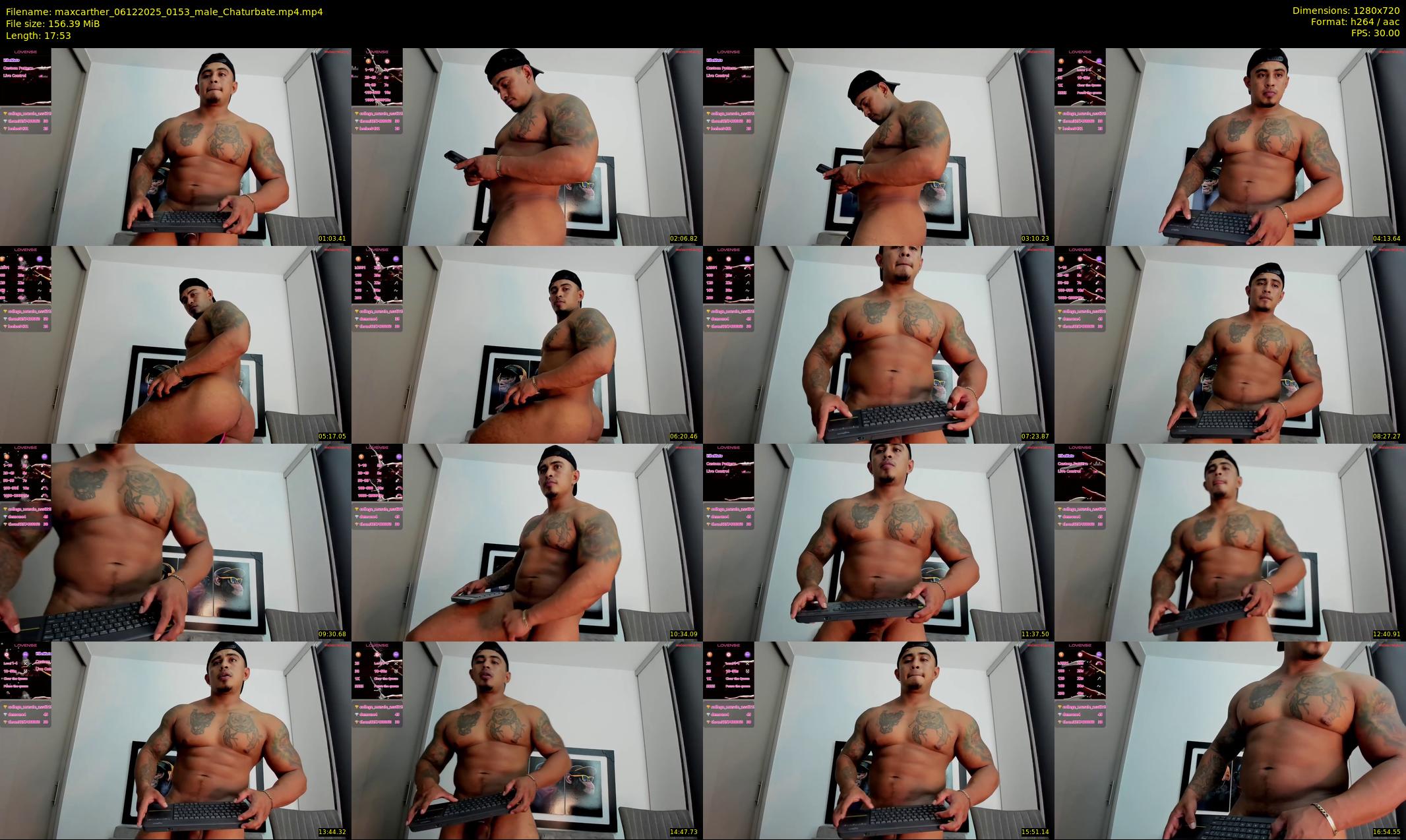 maxcarther — 18 minute Chaturbate male cam show recording, 720p, Dec 6, 2025