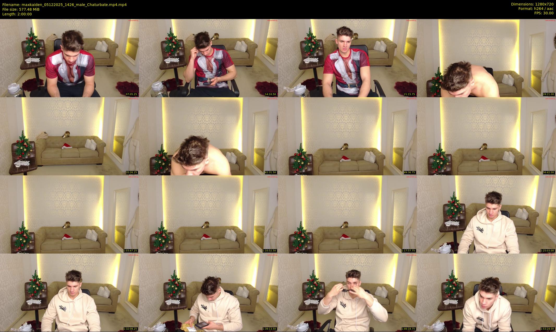 maxkaiden — 120 minute Chaturbate male cam show recording, 720p, Dec 5, 2025