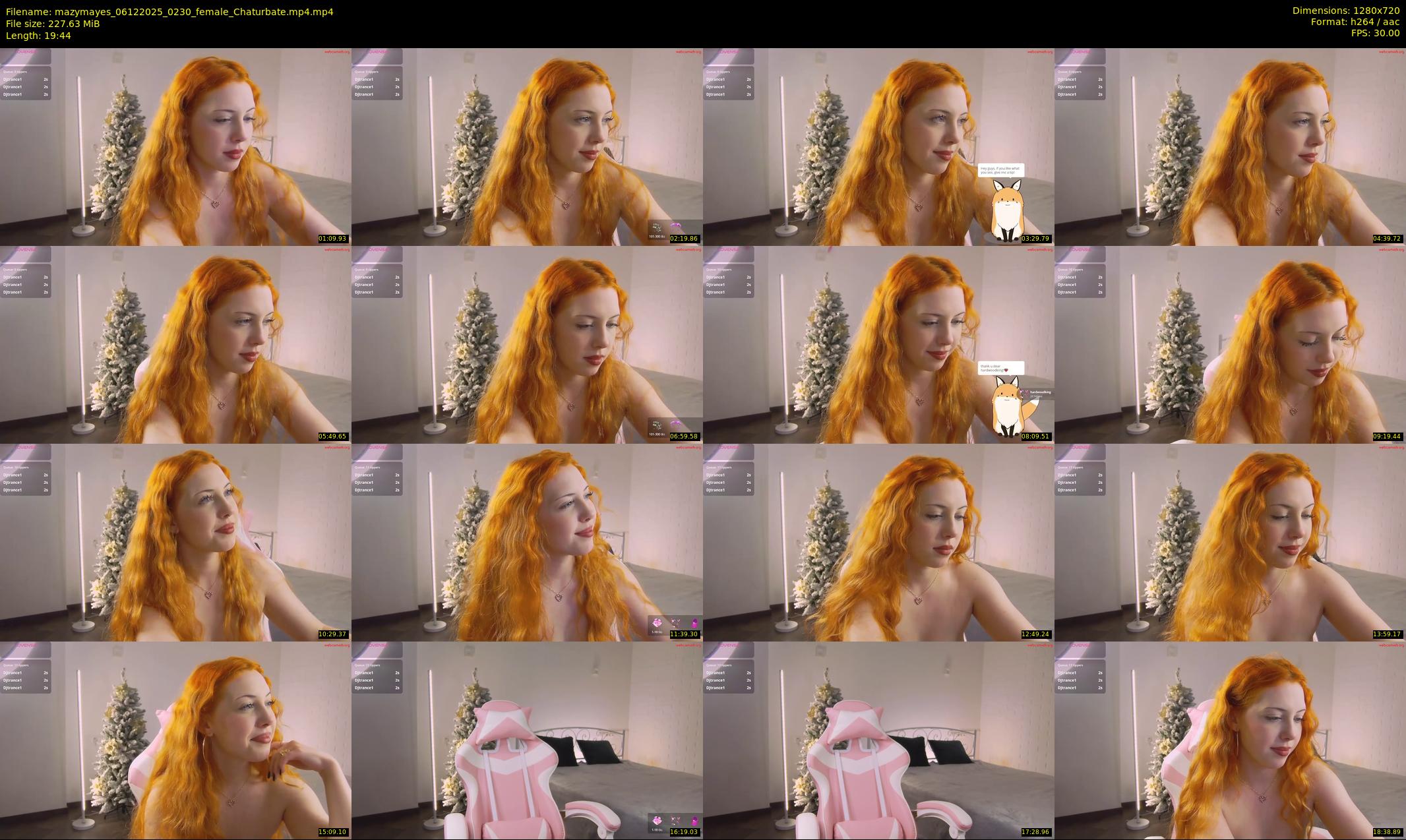mazymayes — 20 minute Chaturbate female cam show recording, 720p, Dec 6, 2025