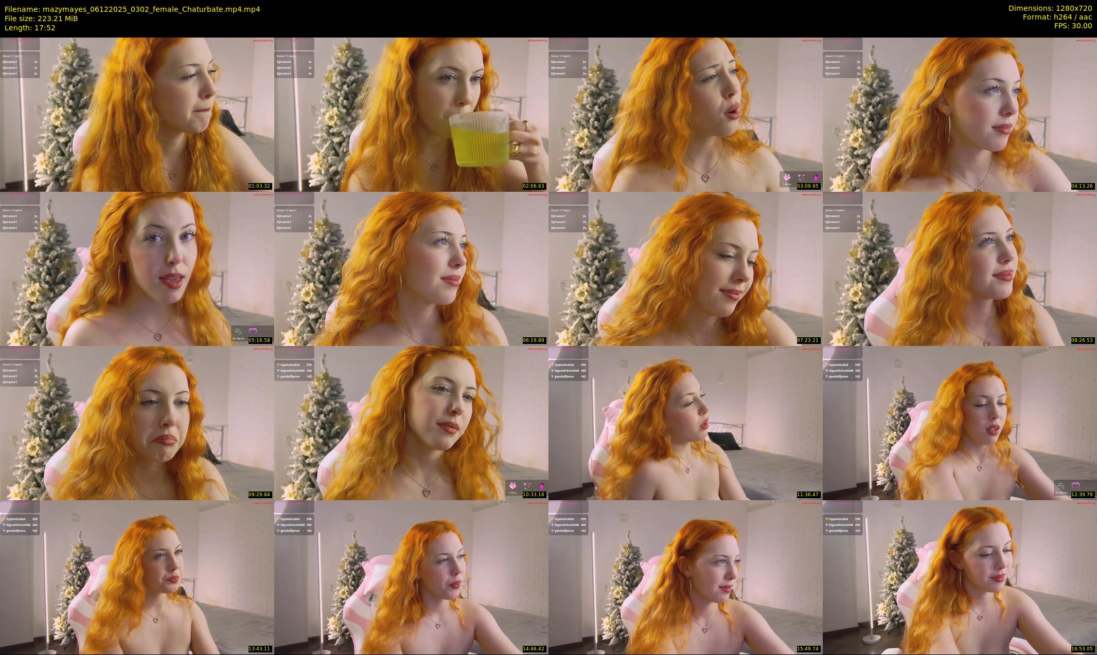 mazymayes — 18 minute Chaturbate female cam show recording, 720p, Dec 6, 2025