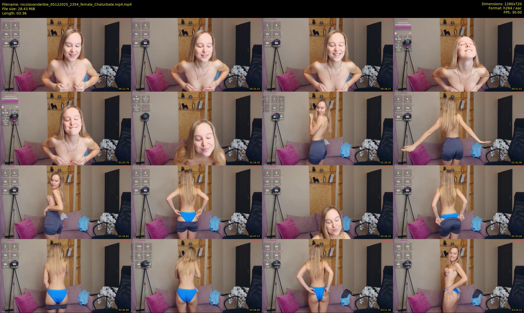 nicolavanderbie — 4 minute Chaturbate female cam show recording, 720p, Dec 5, 2025
